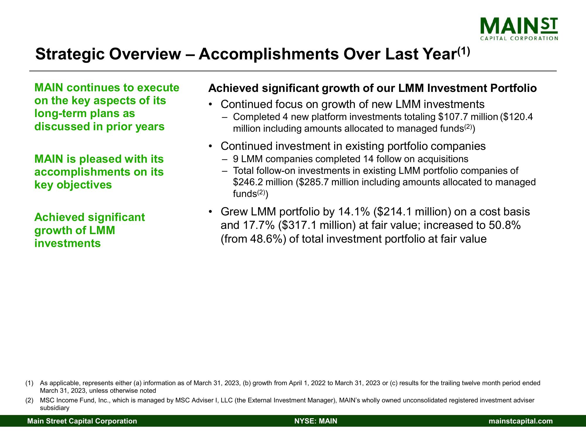 Main Street Capital Investor Day Presentation Deck slide image #27