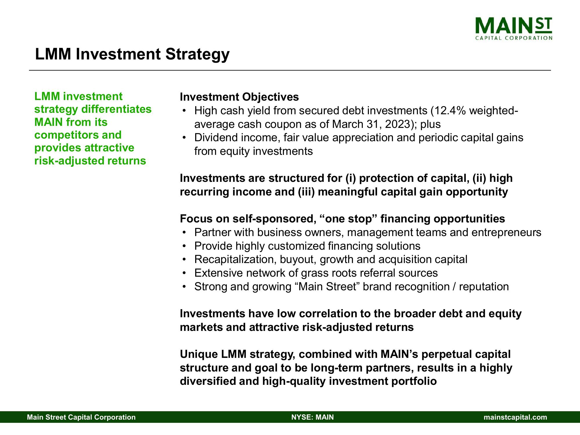 Main Street Capital Investor Day Presentation Deck slide image #4