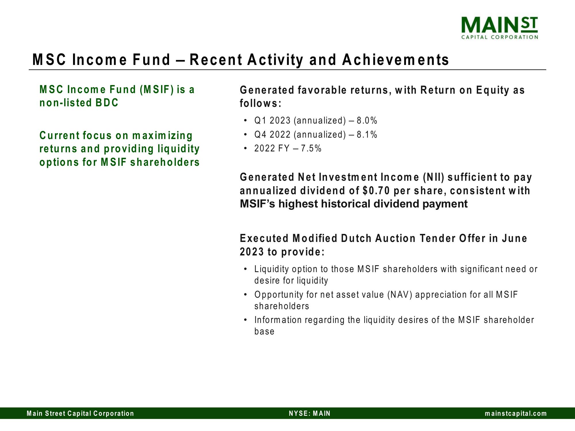 Main Street Capital Investor Day Presentation Deck slide image #132