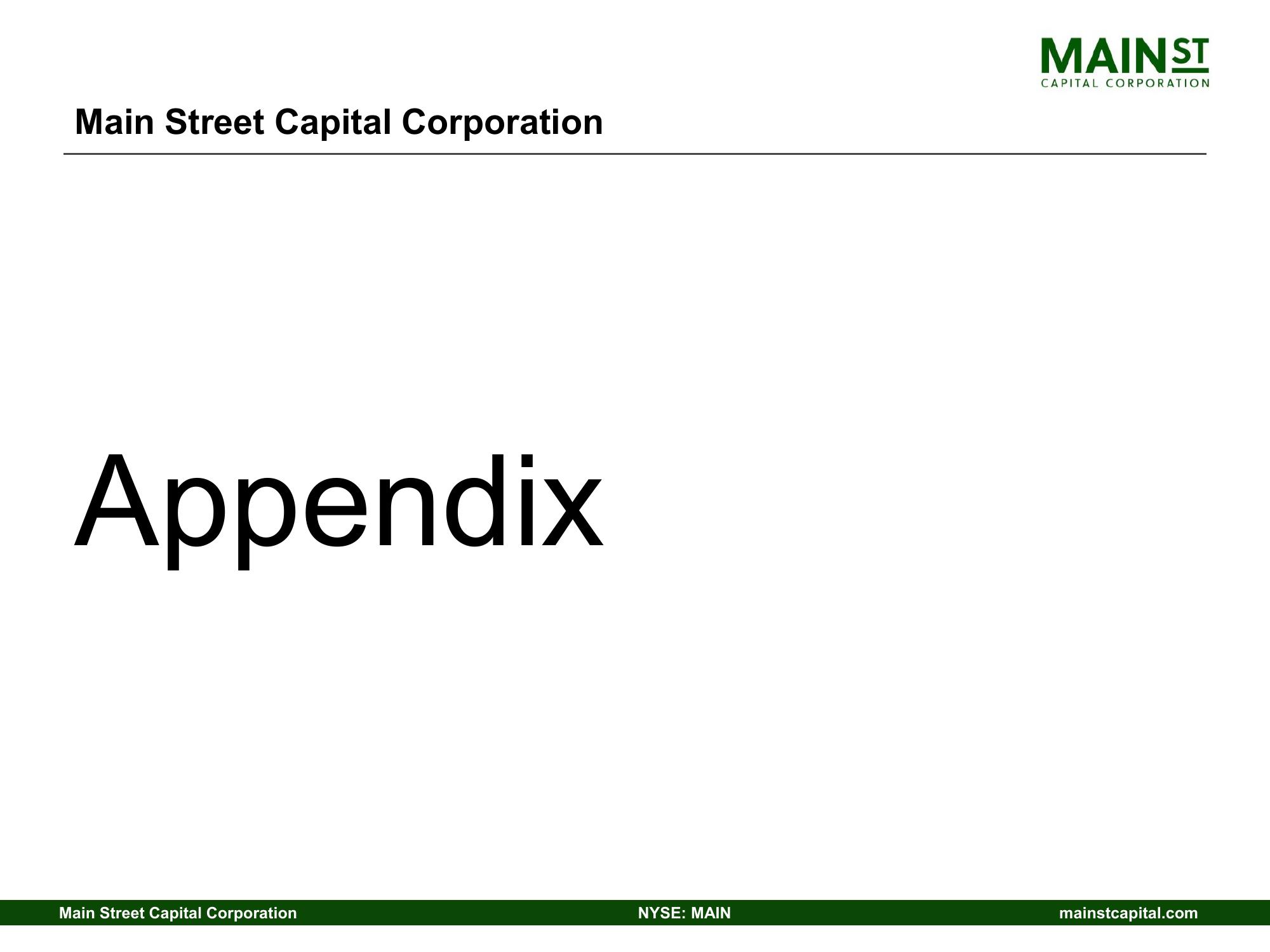 Main Street Capital Investor Day Presentation Deck slide image #34