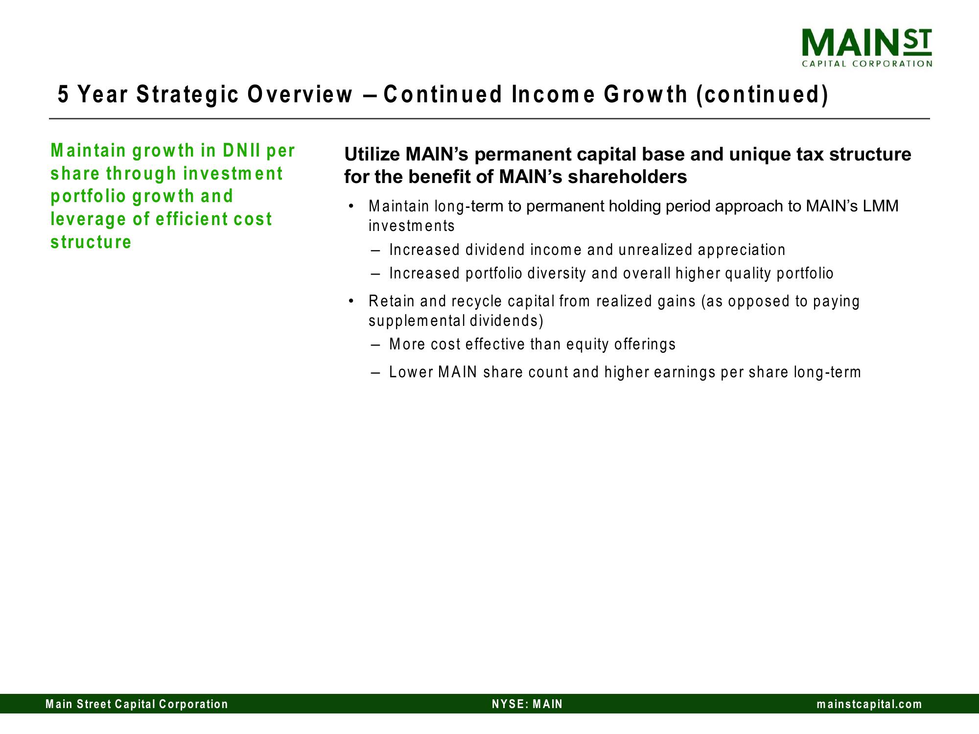 Main Street Capital Investor Day Presentation Deck slide image #152