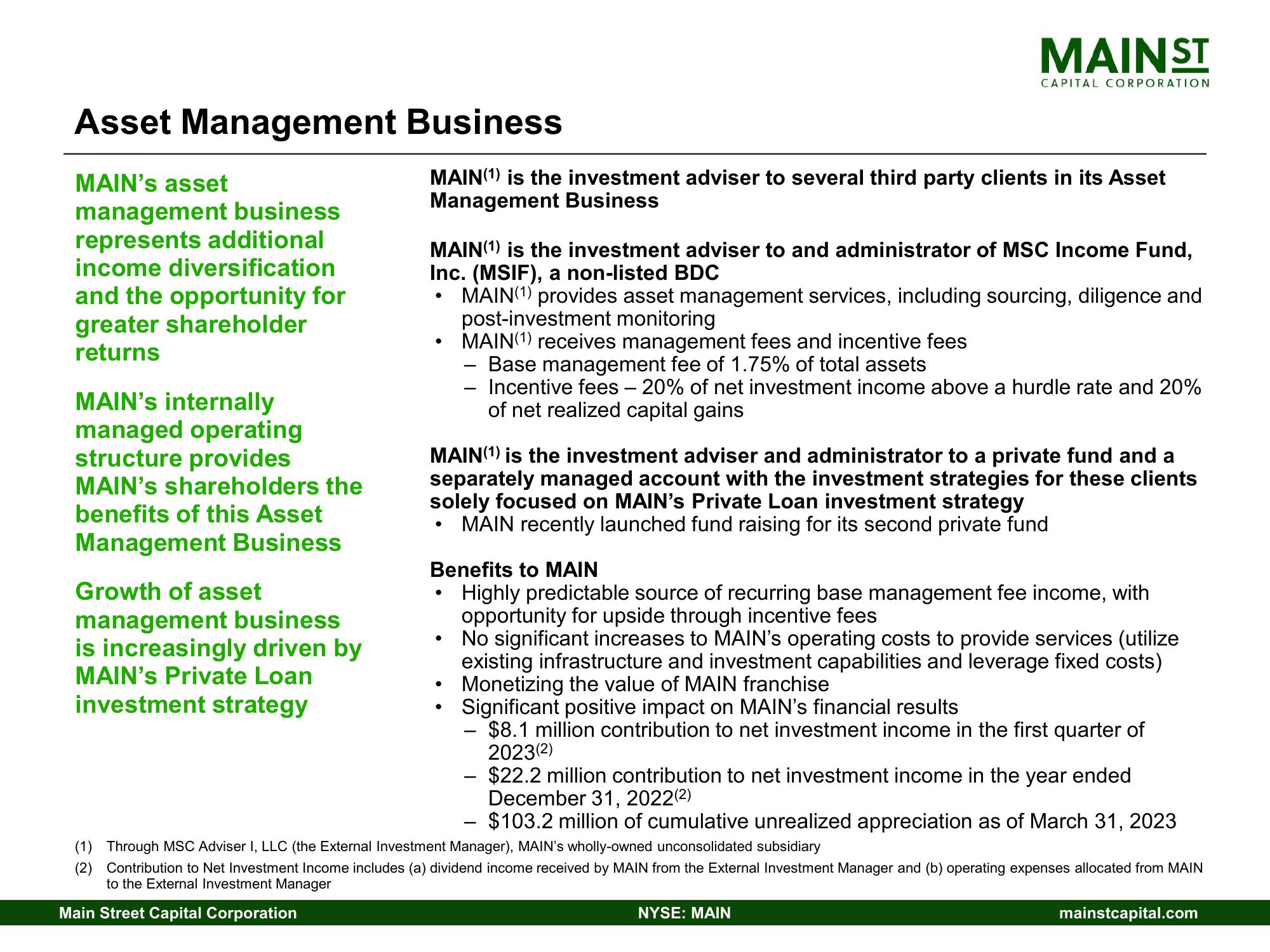 Main Street Capital Investor Day Presentation Deck slide image #15