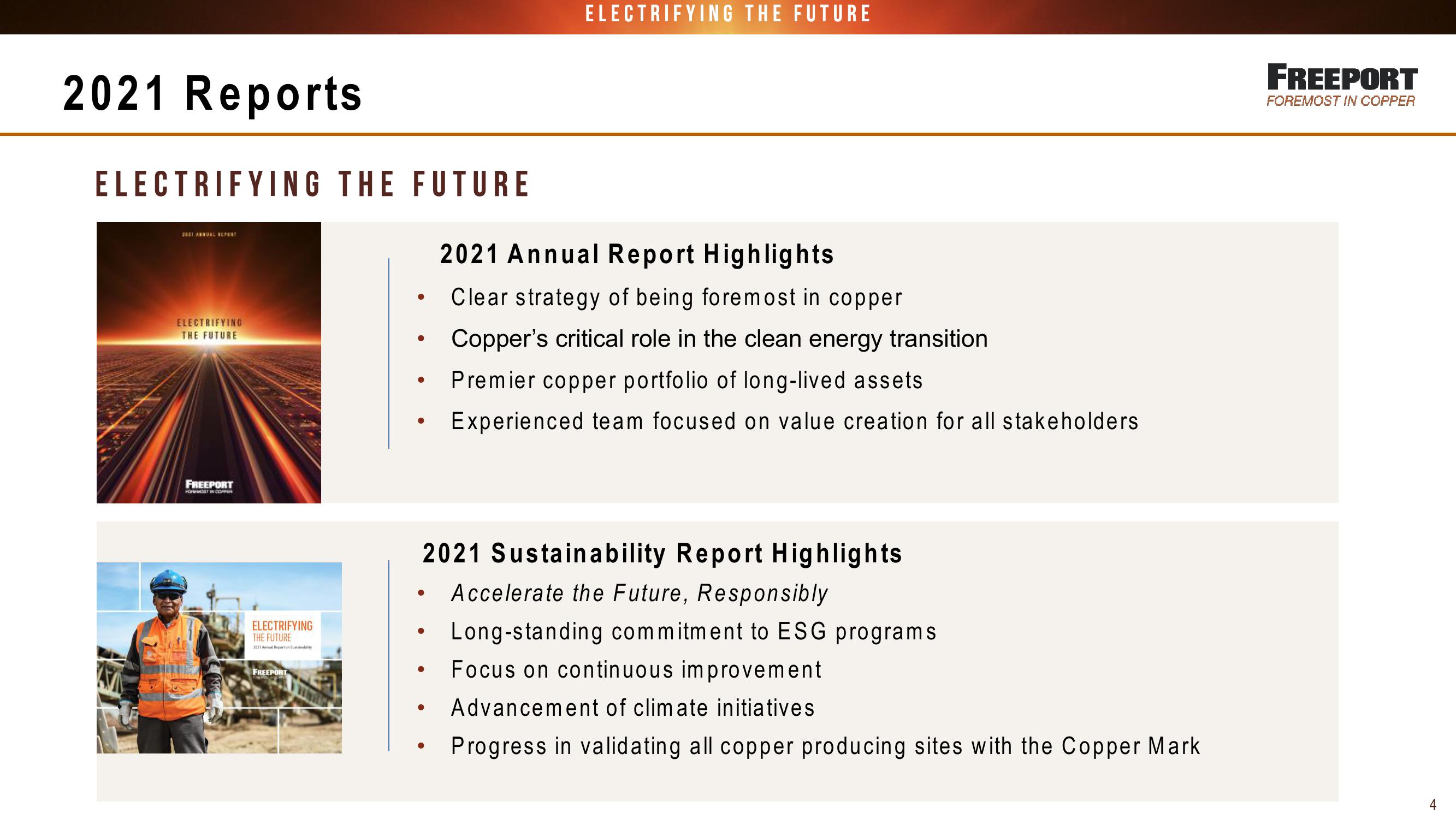 FCX Conference Call 1st Quarter 2022 Results slide image #4