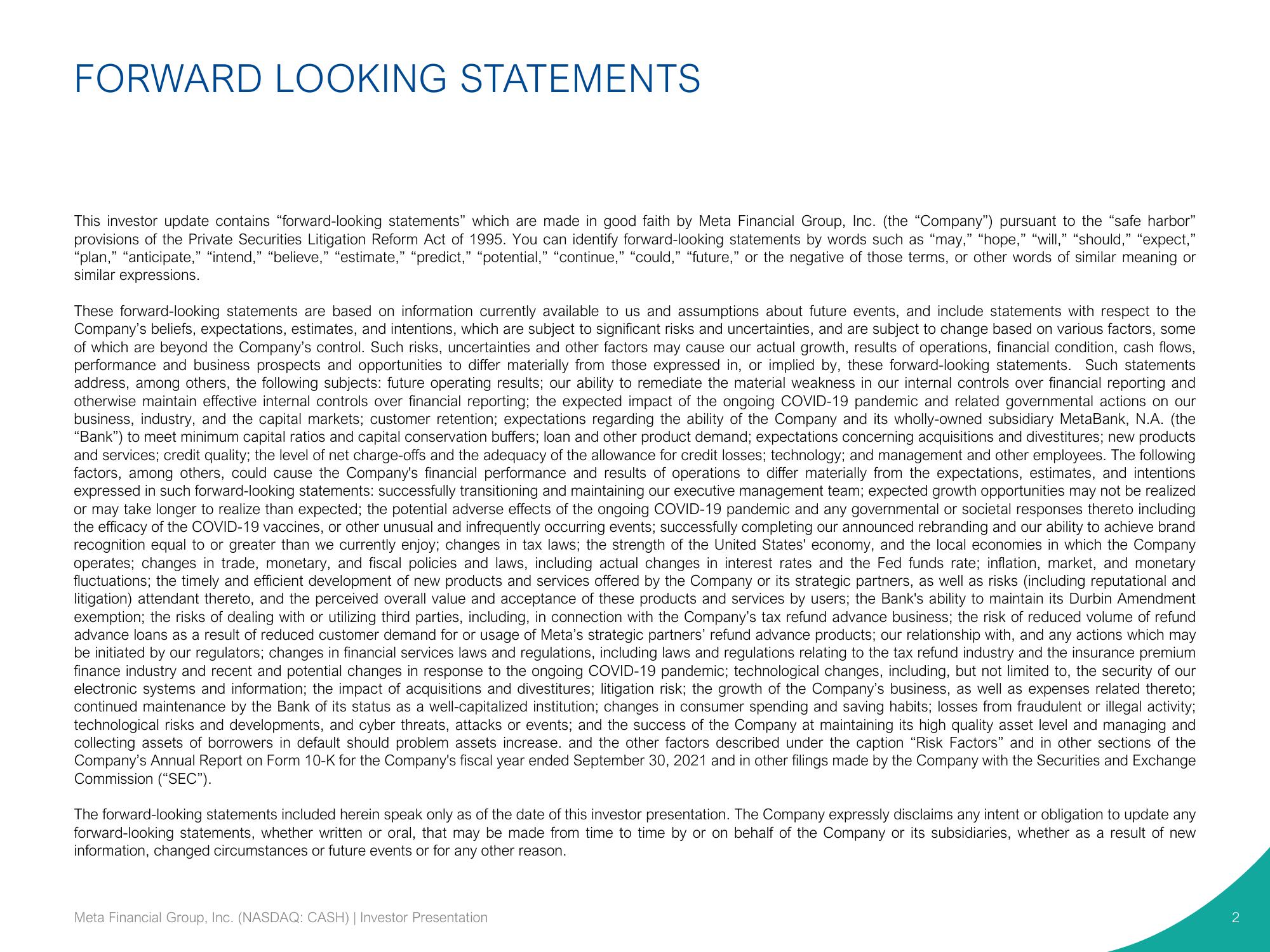 Pathward Financial Investor Presentation Deck slide image #2