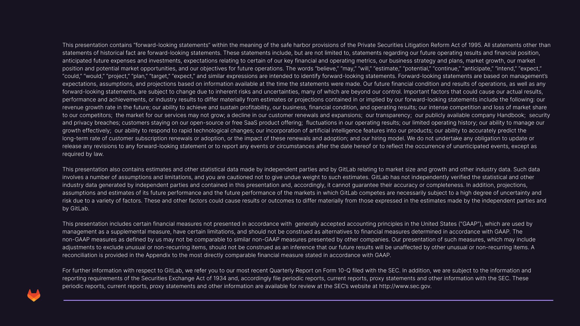 GitLab Investor Presentation Deck slide image #2
