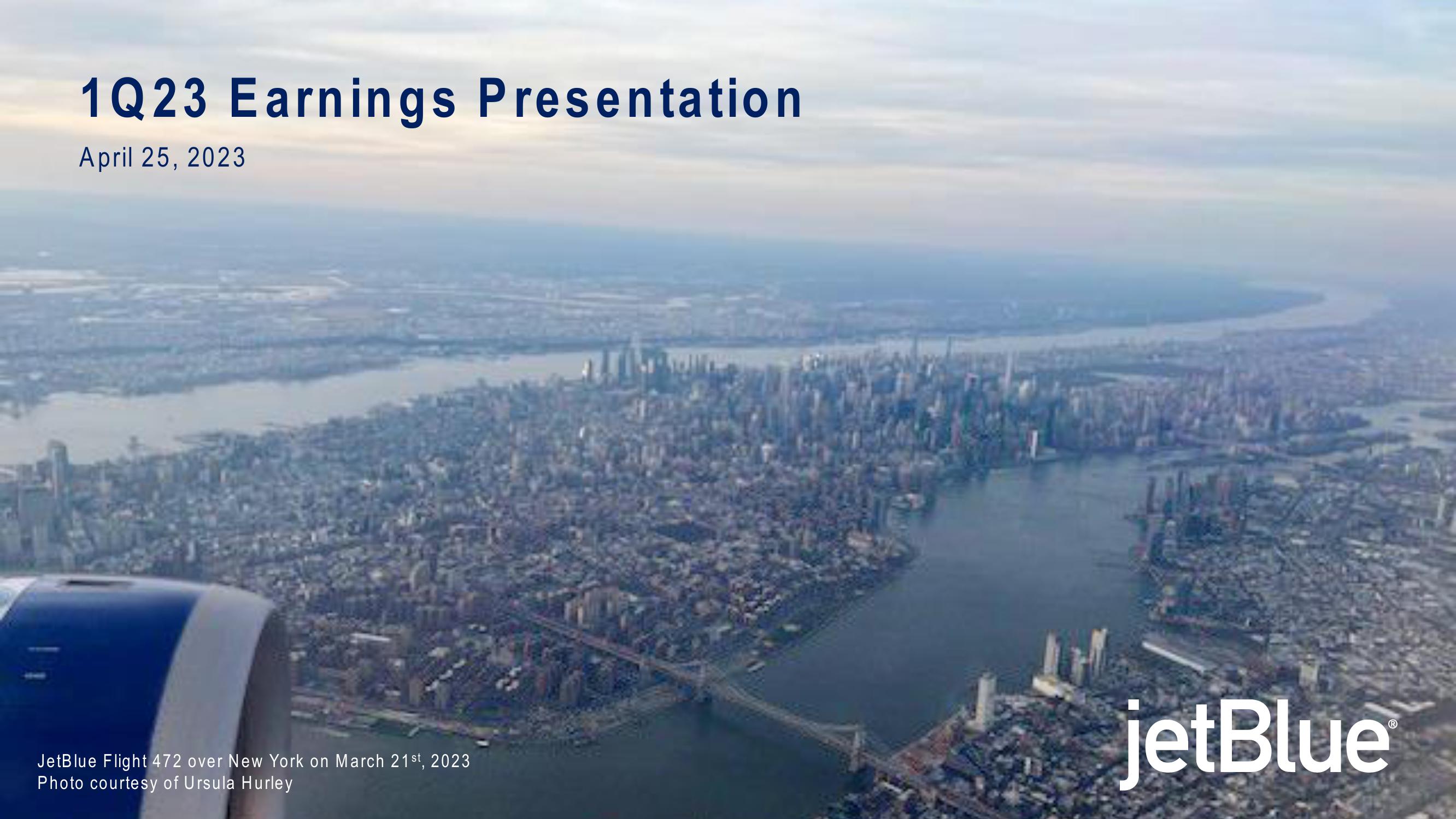 jetBlue Results Presentation Deck image