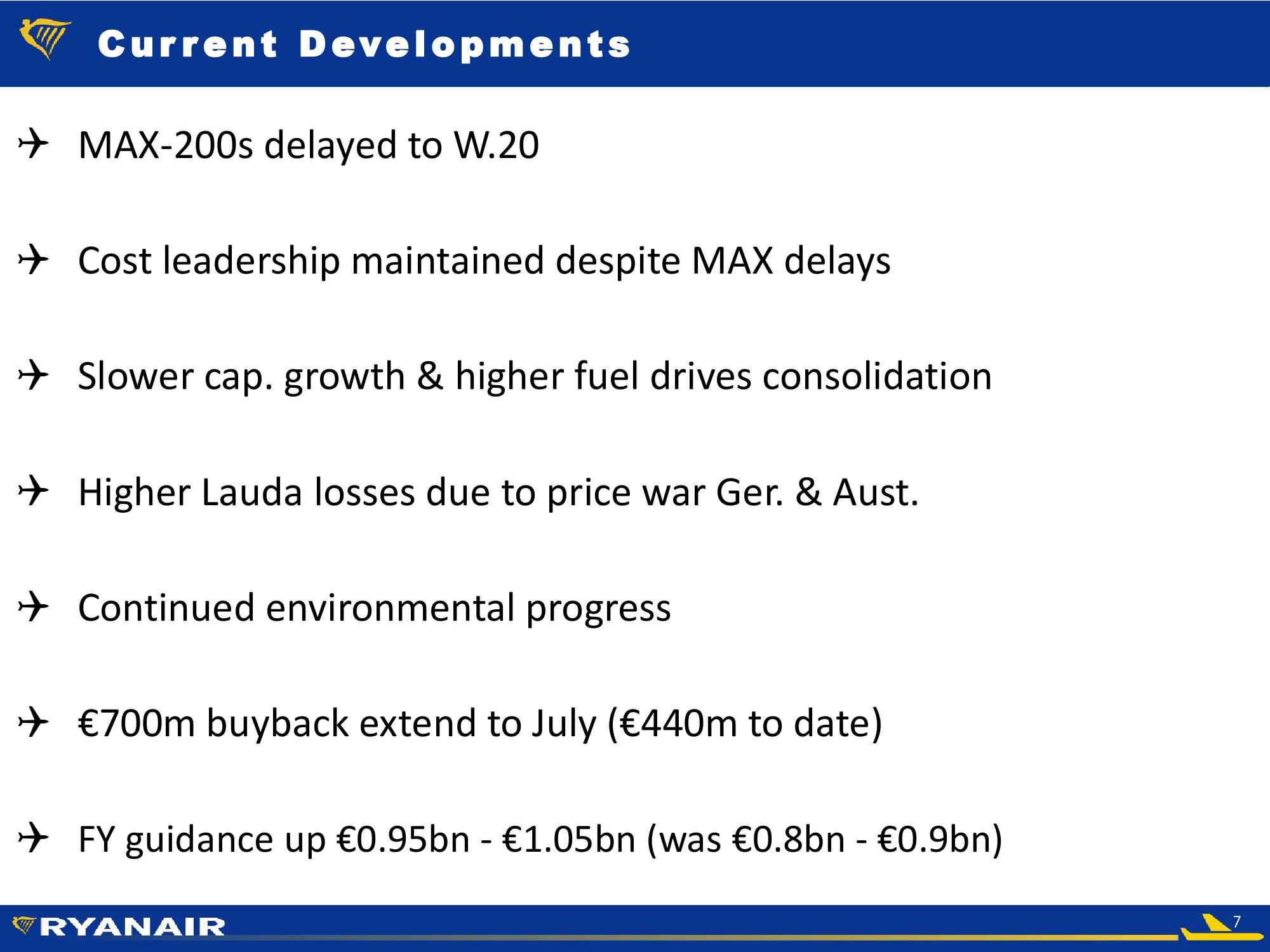 Ryanair Company Presentation slide image #7