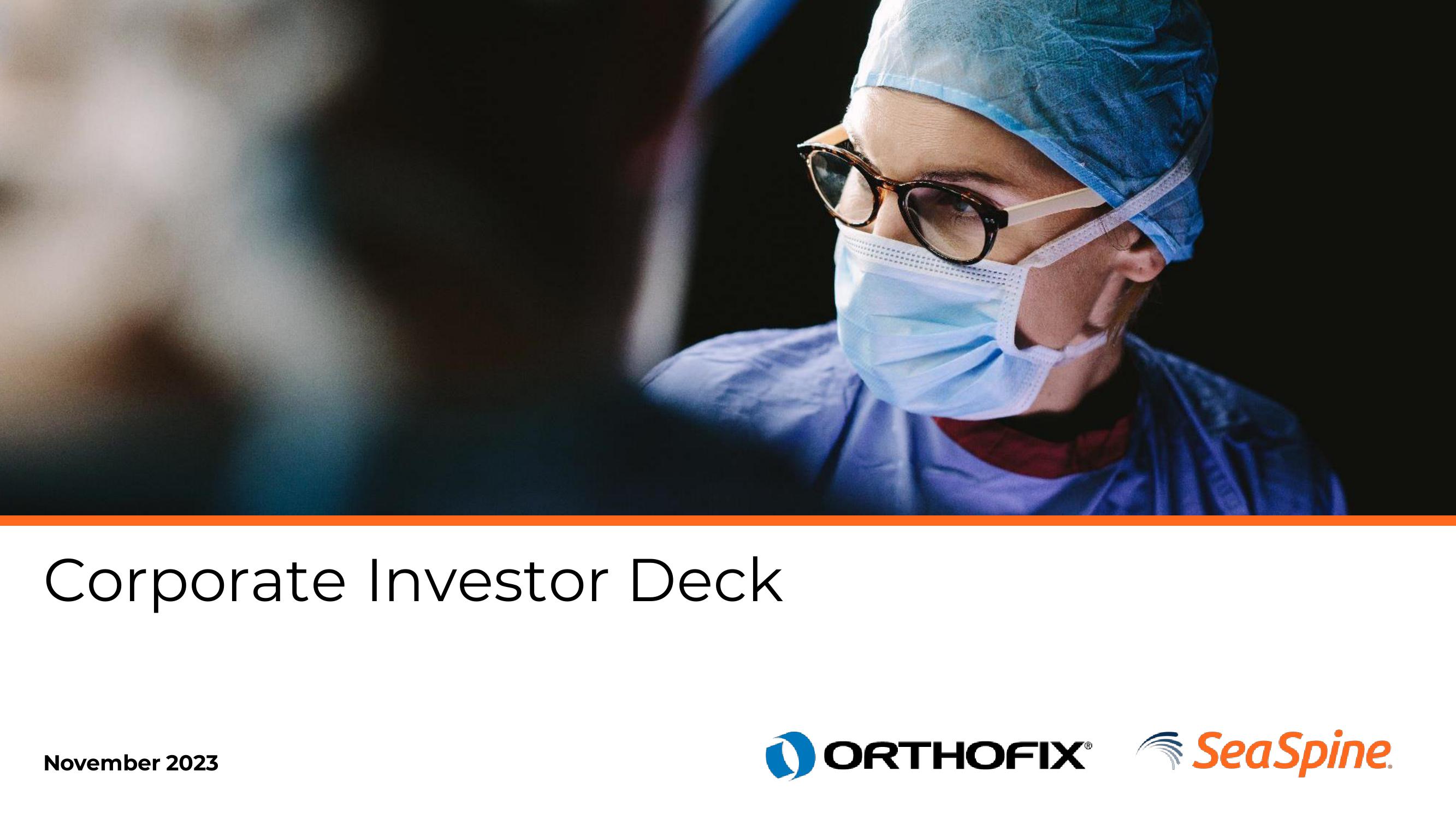 Orthofix Investor Presentation Deck image