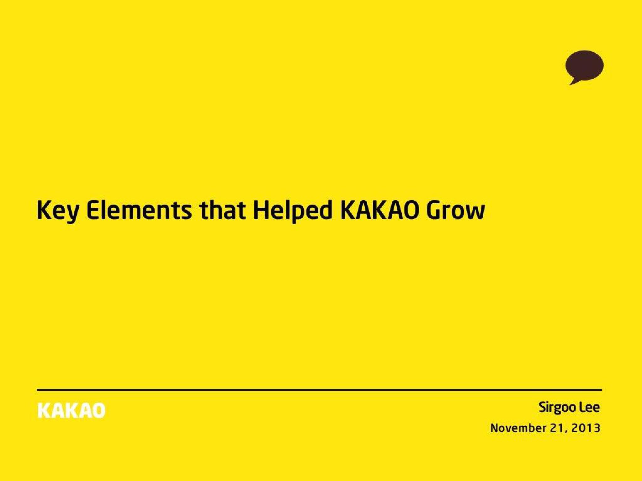 Kakao Other Presentation Deck image