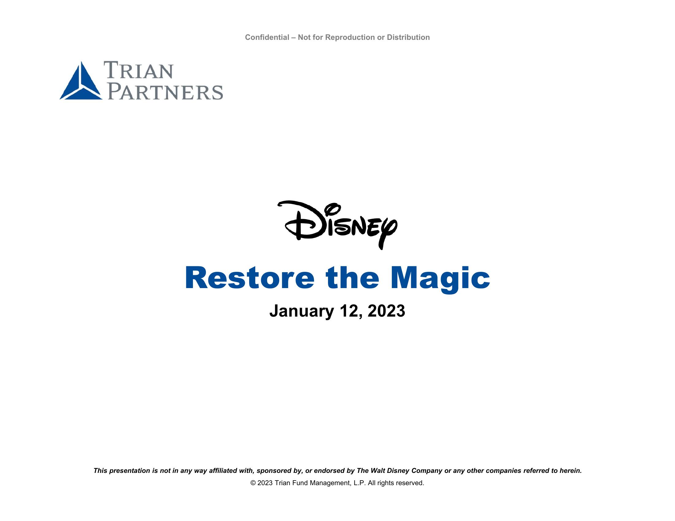 Disney Restore the Magic image