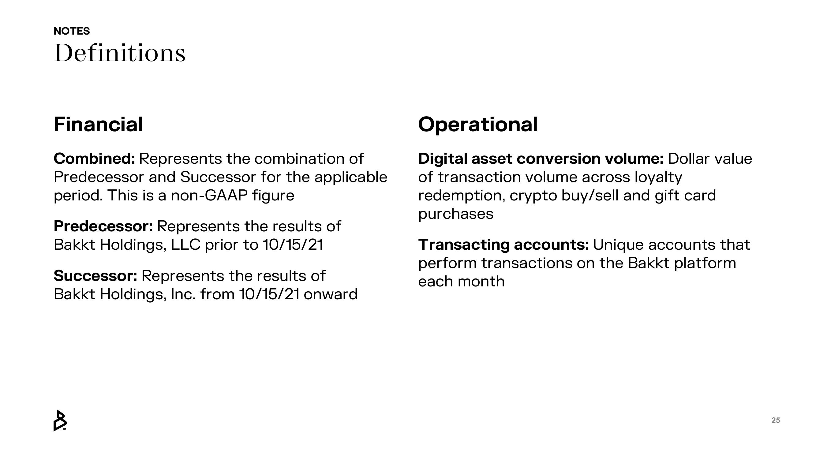 Bakkt Results Presentation Deck slide image #25