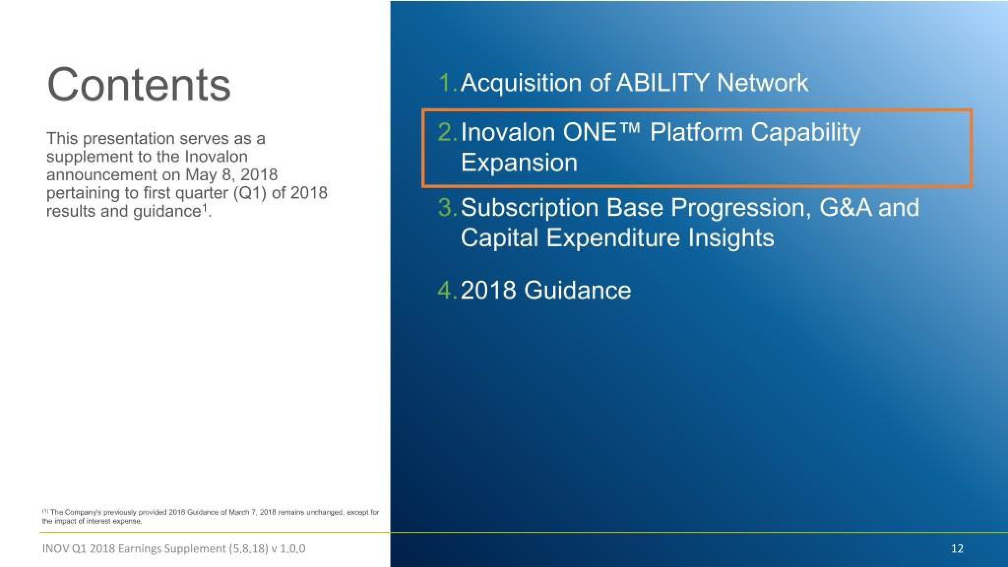 Inovalon Results Presentation Deck slide image #12