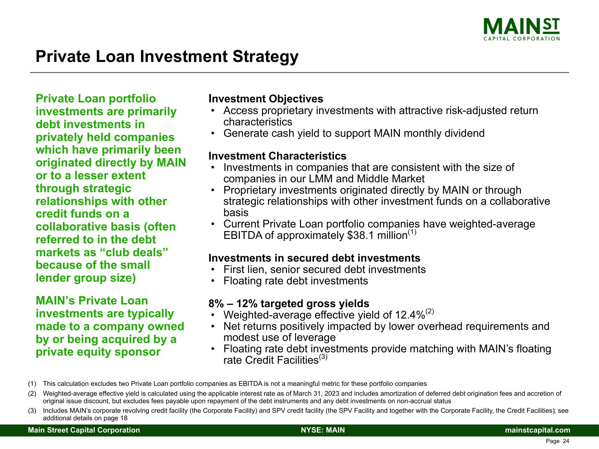 Main Street Capital Fixed Income Presentation Deck slide image #24