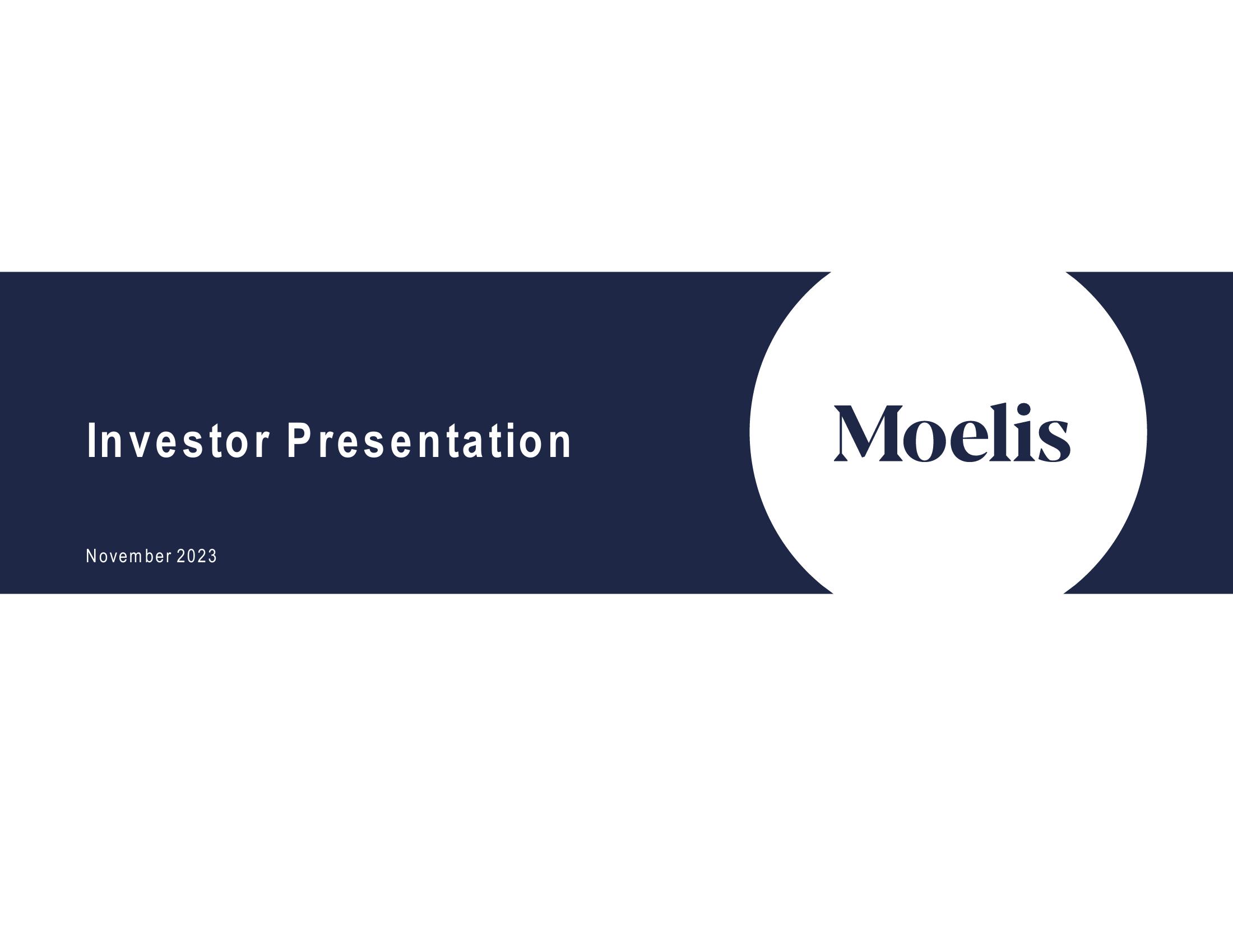 Moelis & Company Investor Presentation Deck image