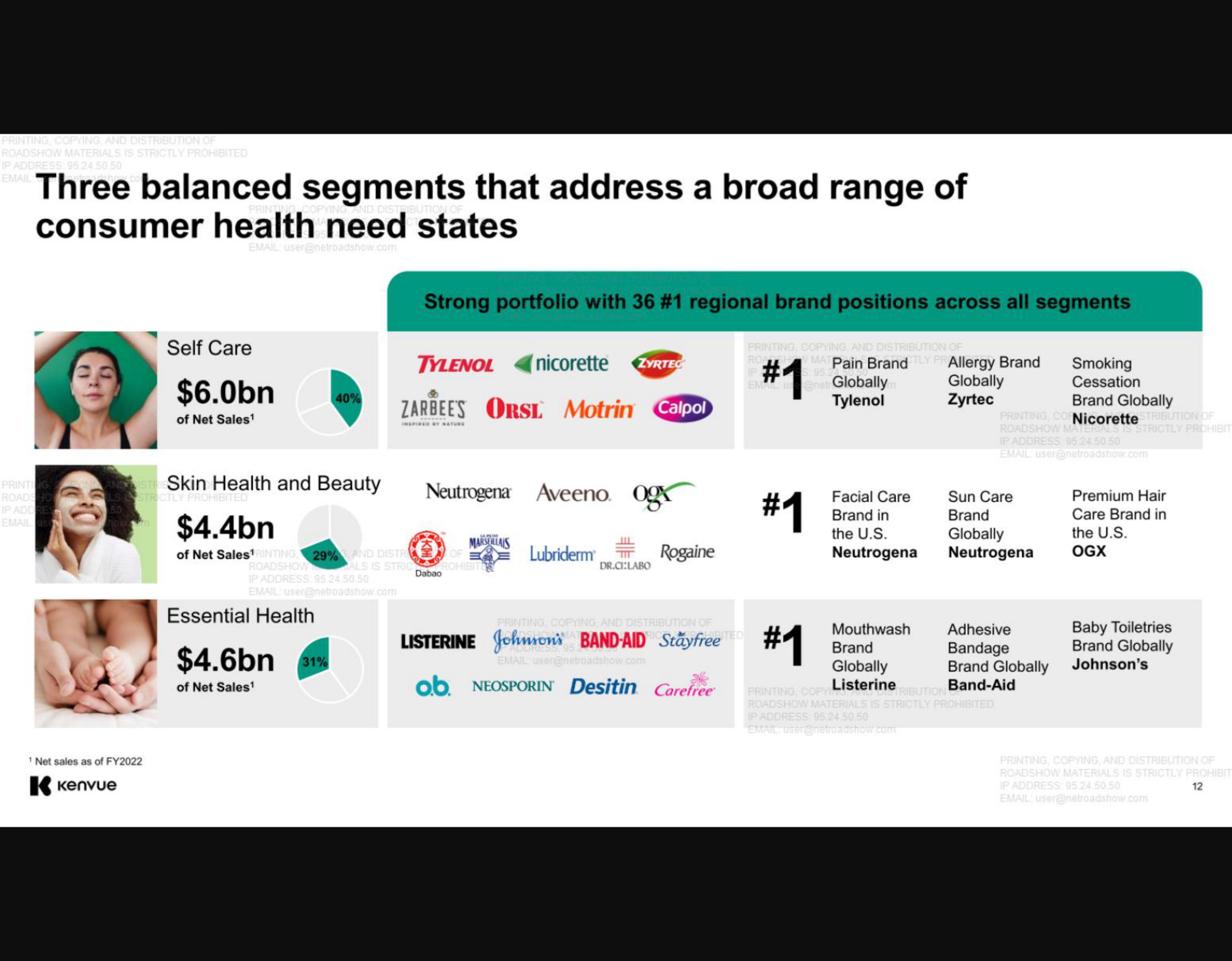 Kenvue IPO Presentation Deck slide image #12