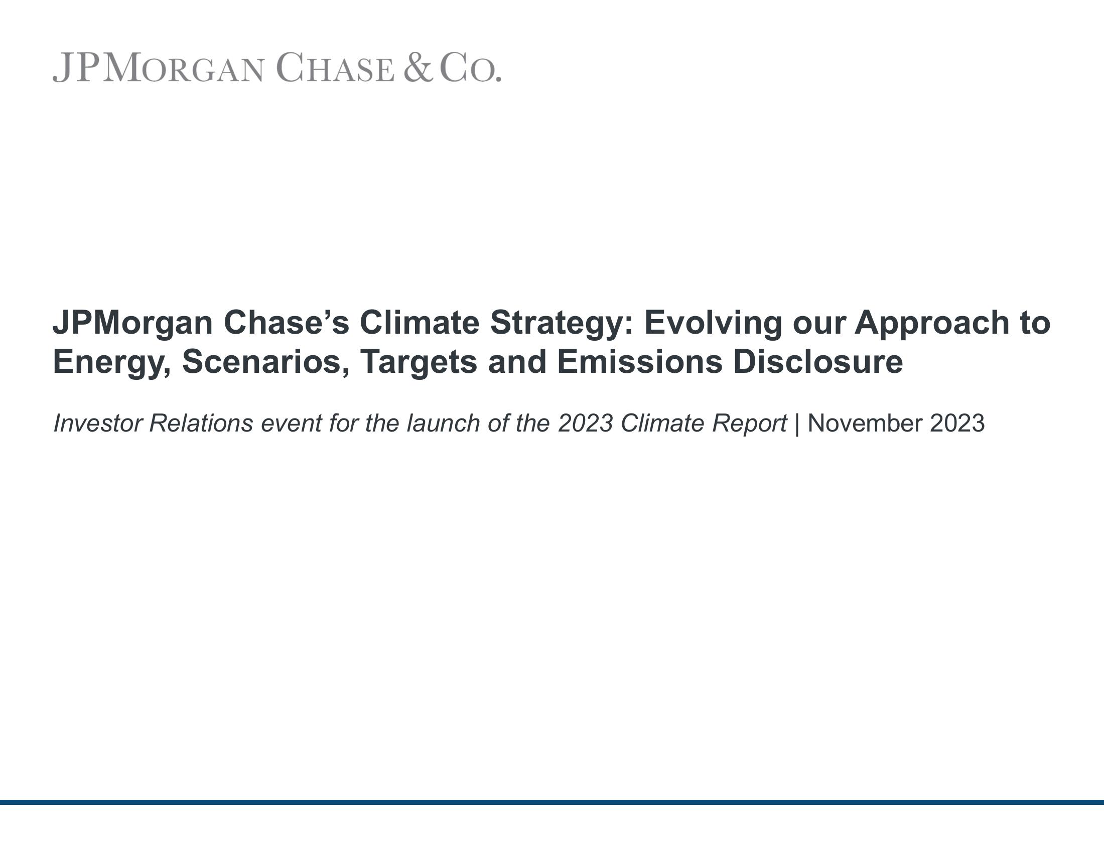 J.P.Morgan ESG Presentation Deck image