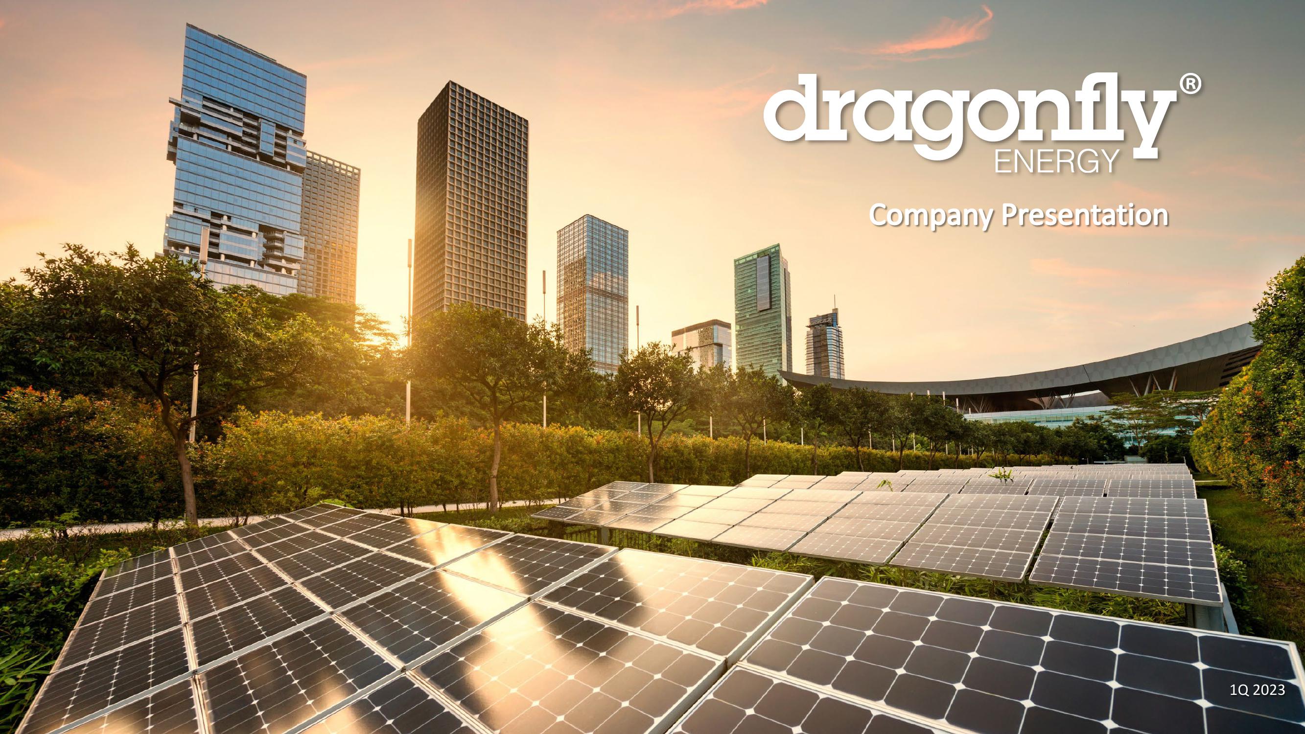 Dragonfly Energy Investor Presentation Deck image