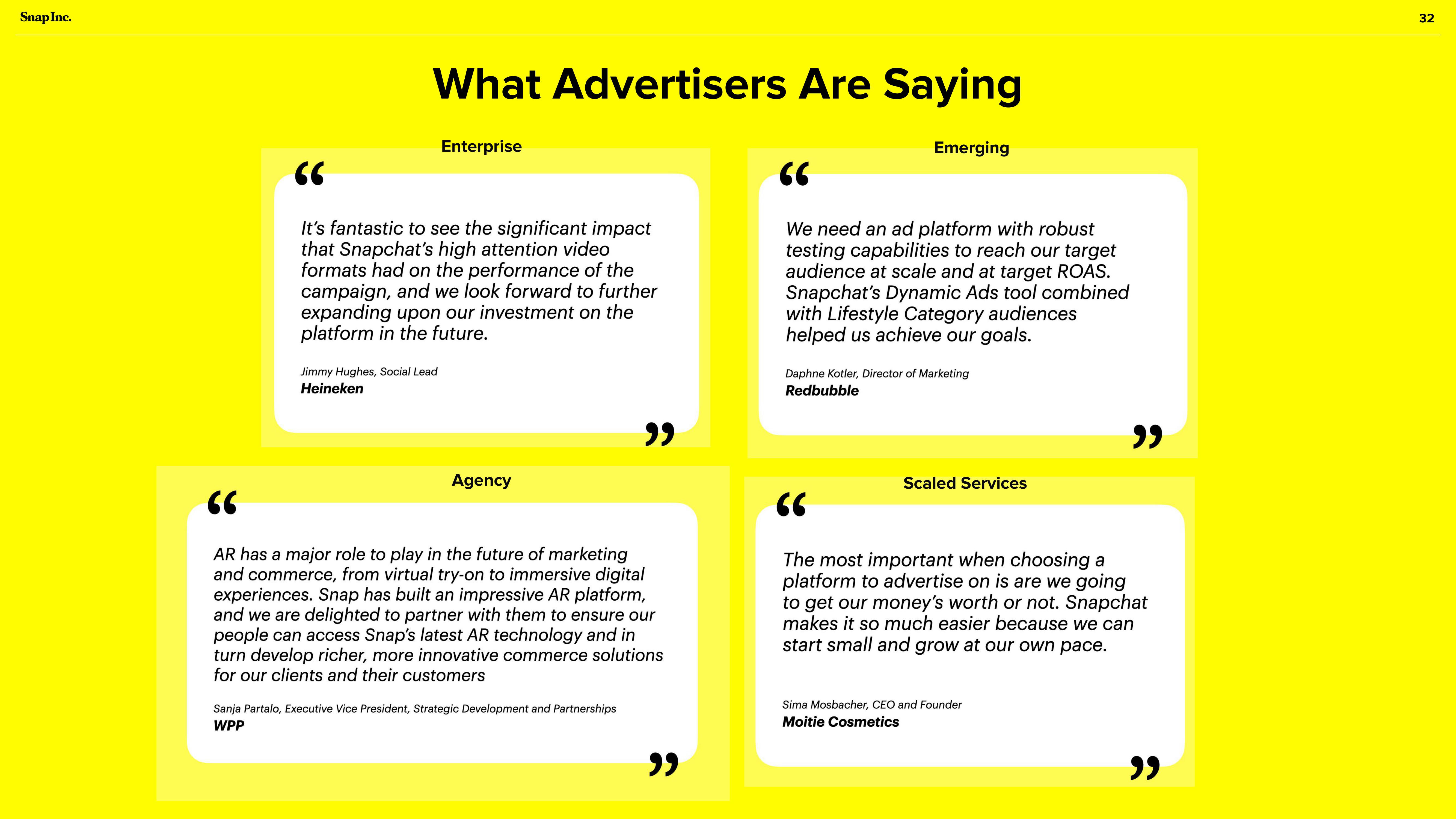 Snap Inc Investor Presentation Deck slide image #32