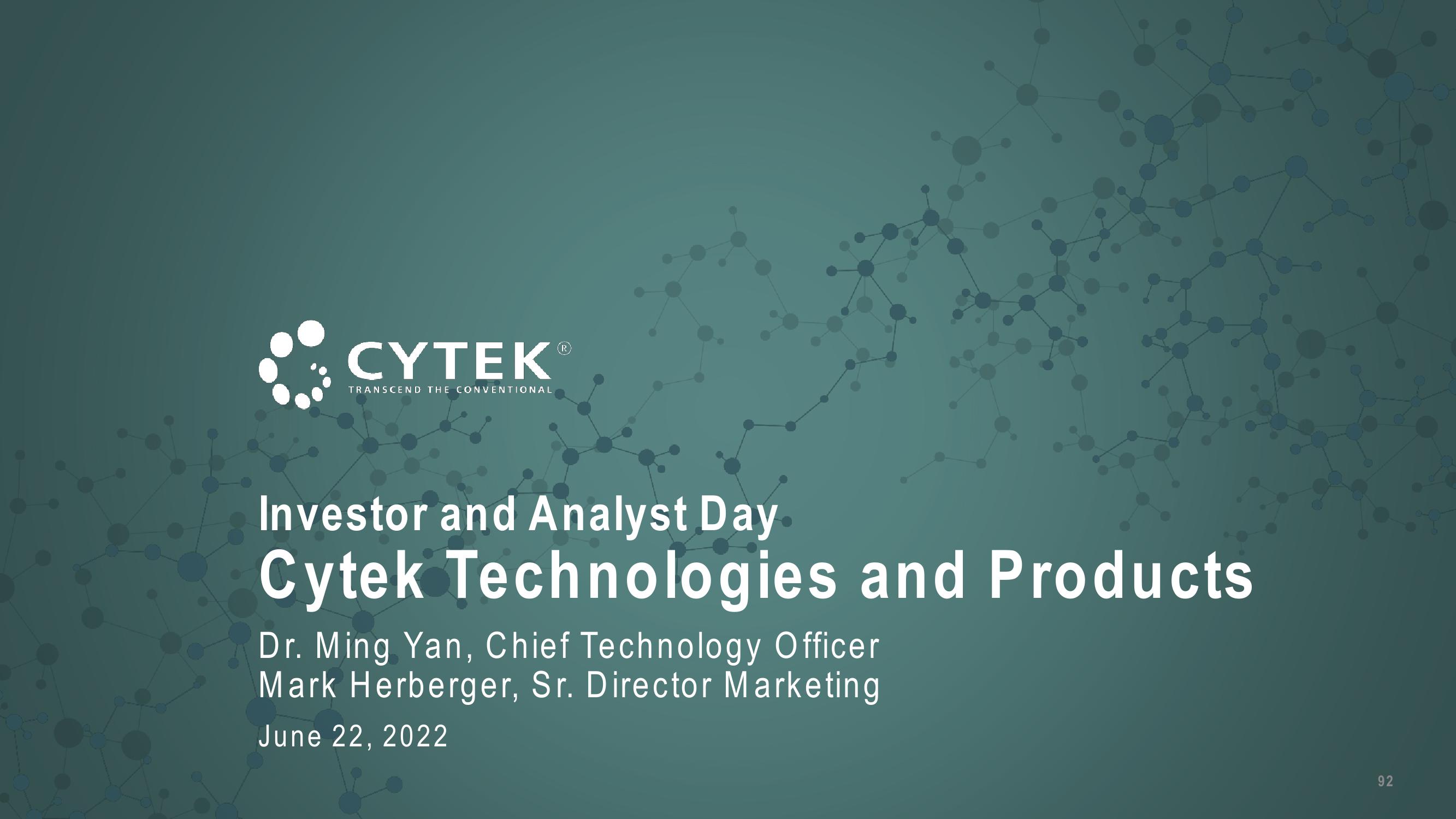 Cytek Investor Day Presentation Deck slide image #92