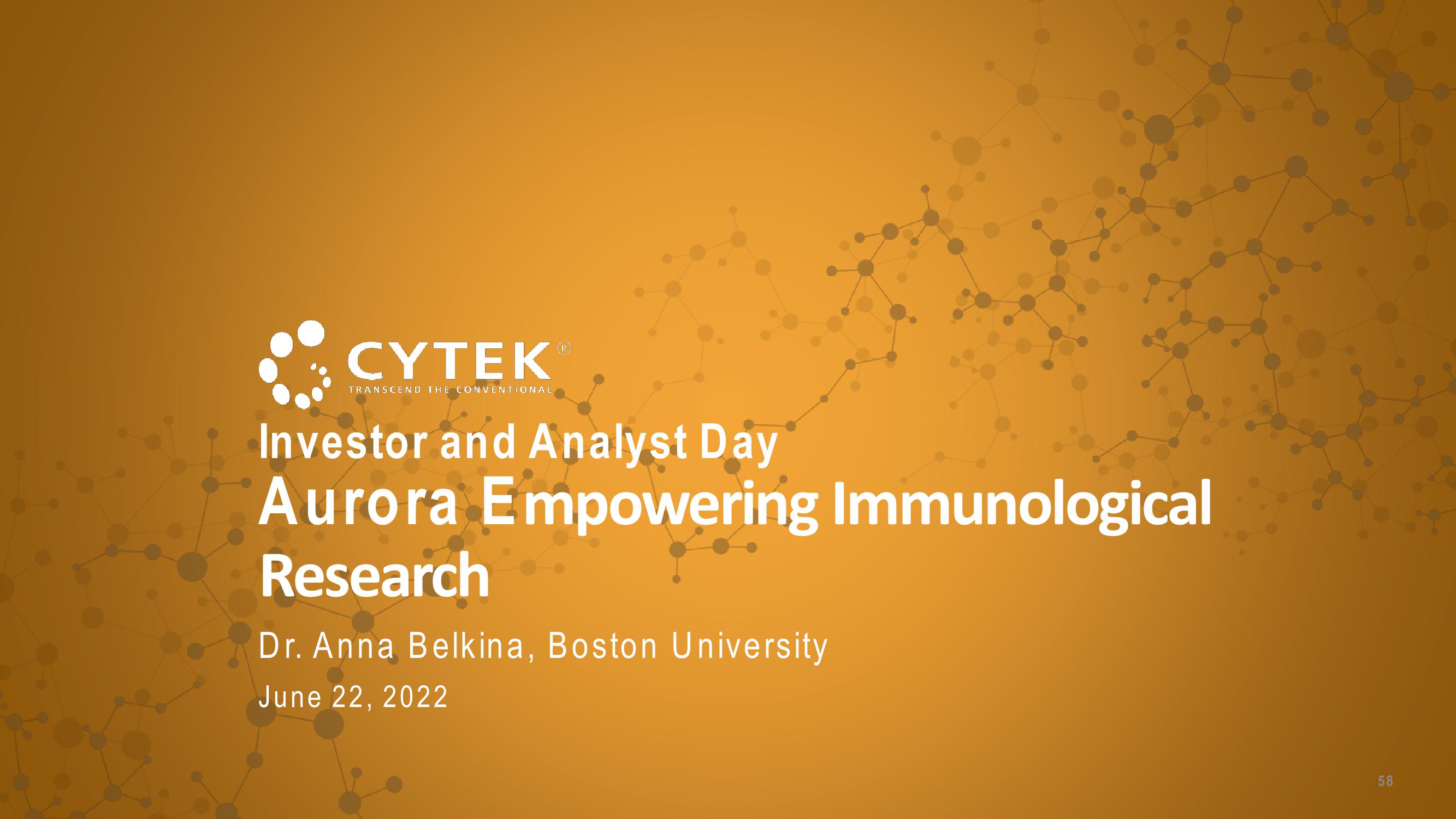 Cytek Investor Day Presentation Deck slide image #58