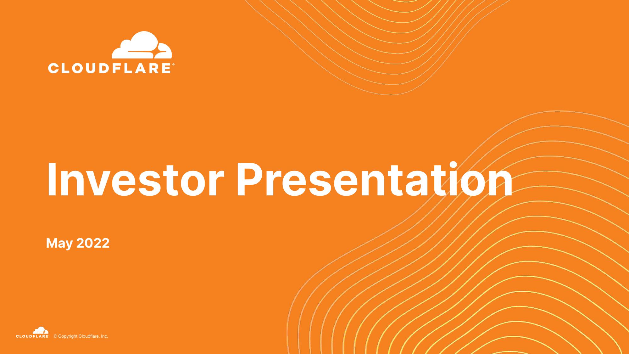 Cloudflare Investor Presentation Deck image