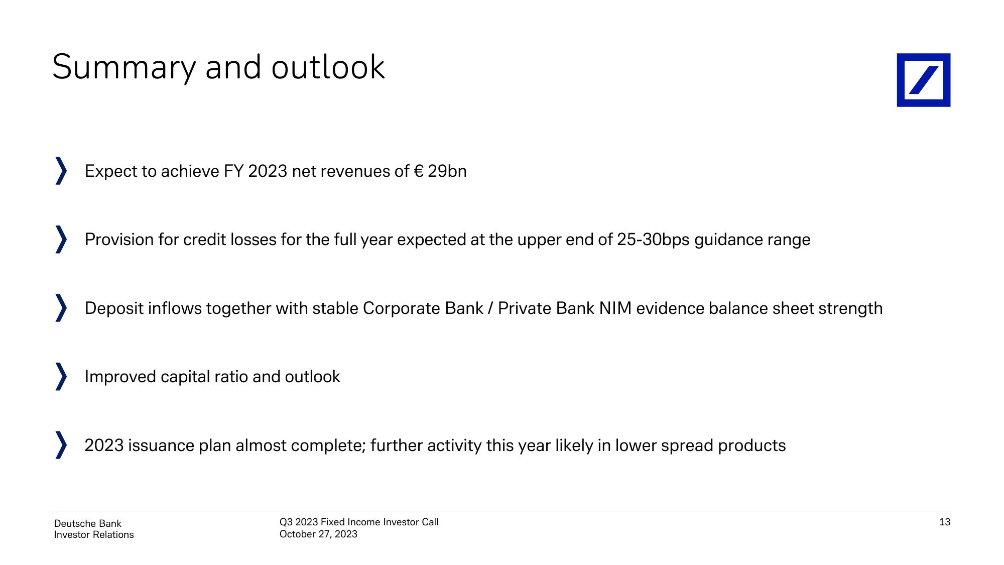 Deutsche Bank Results Presentation Deck slide image #14