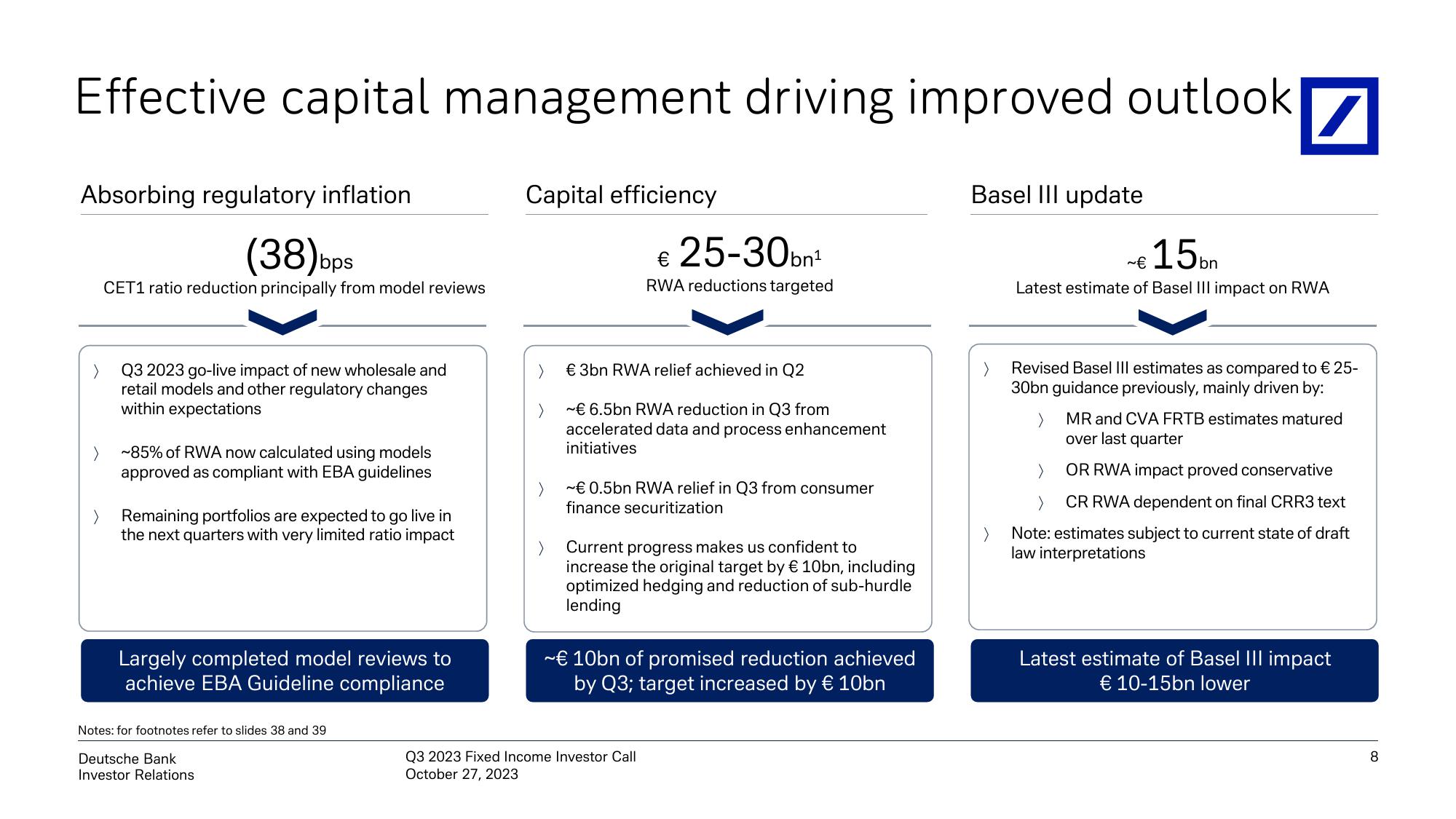 Deutsche Bank Results Presentation Deck slide image #9