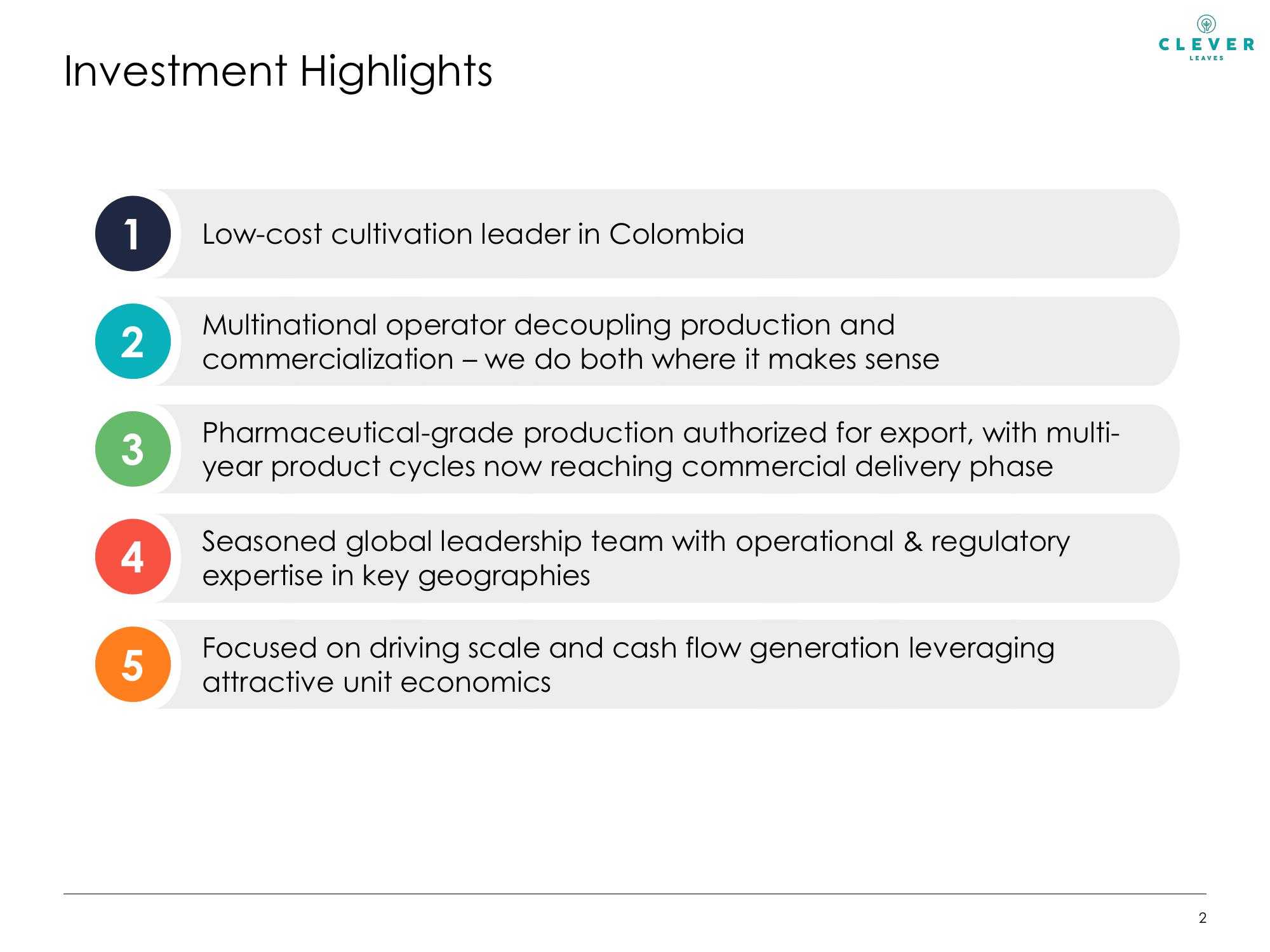 Clever Leaves IPO Presentation  slide image #3