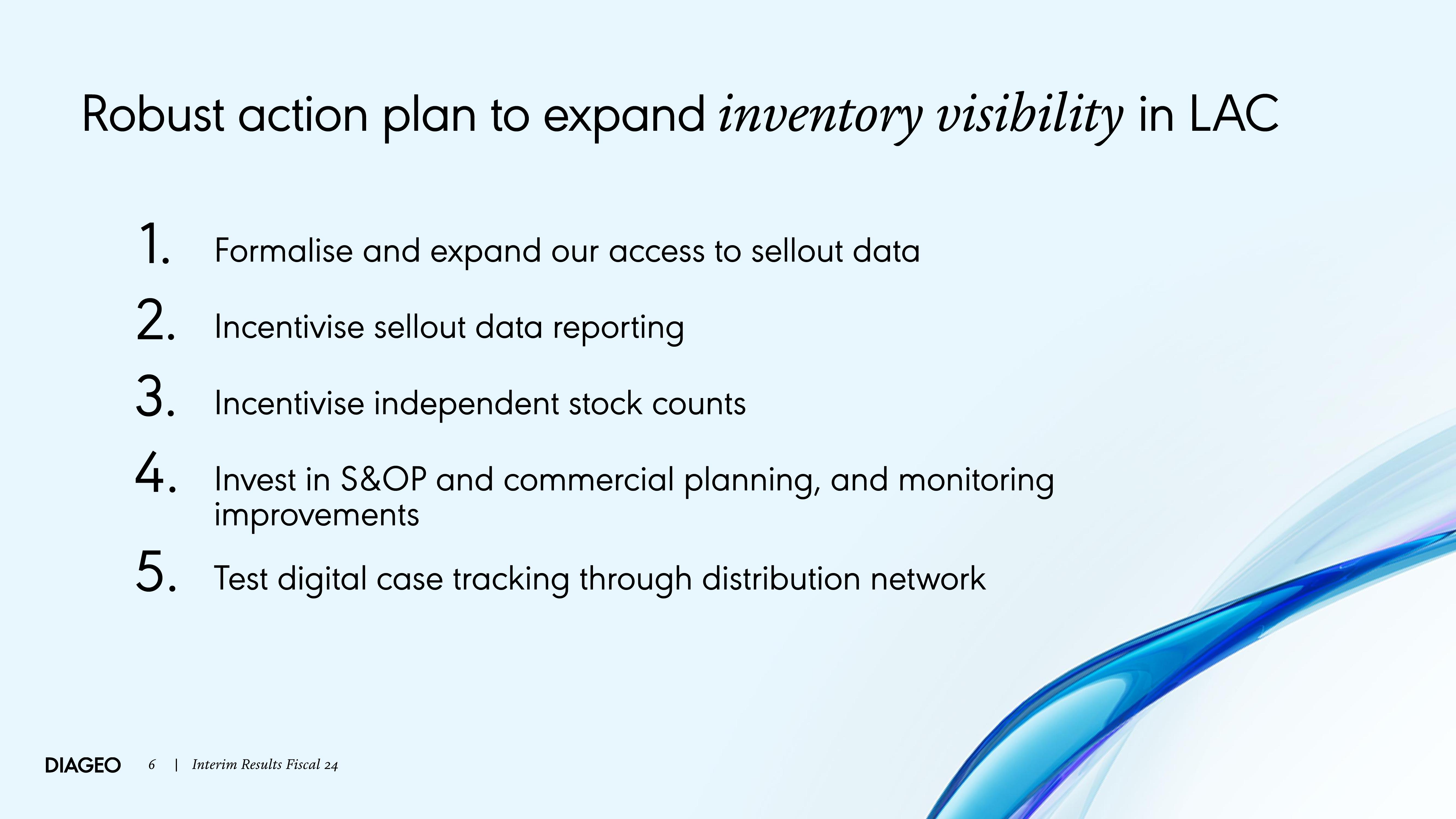 Diageo Results Presentation Deck slide image #6