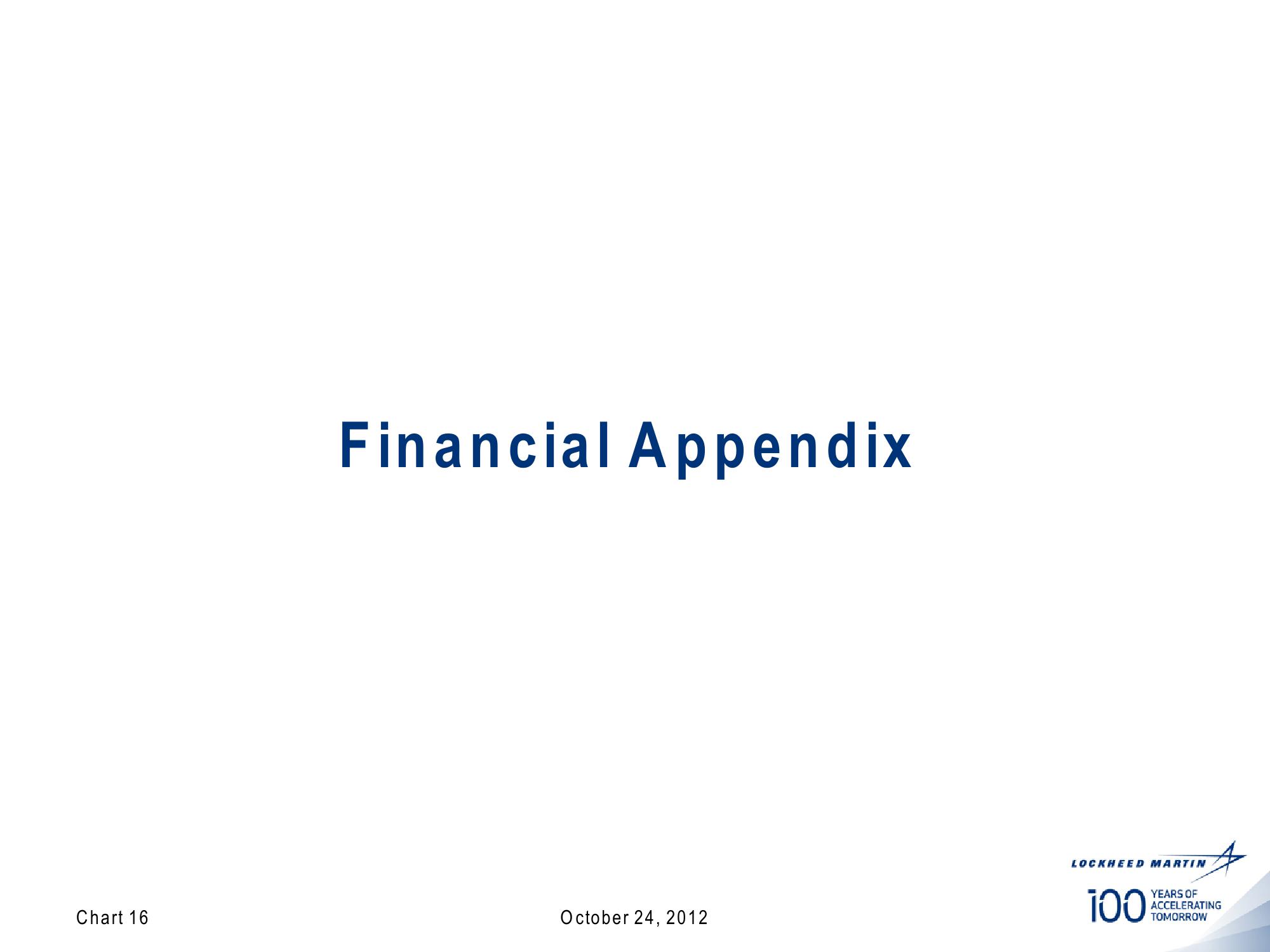 Lockheed Martin 3rd Quarter 2012 Financial Results Conference Call slide image #16