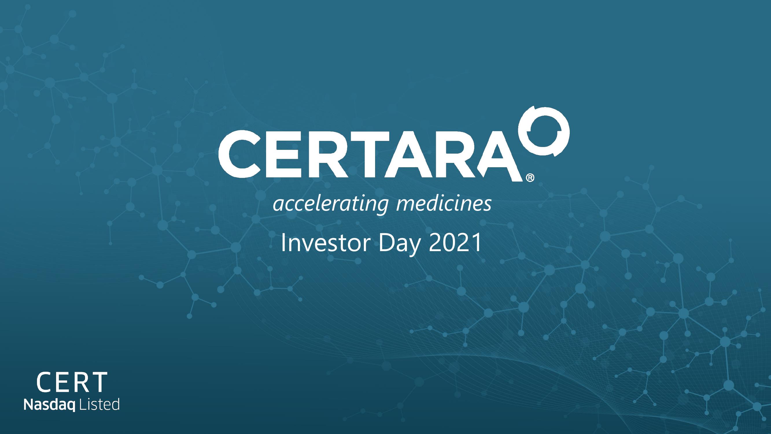 Certara Investor Day Presentation Deck image