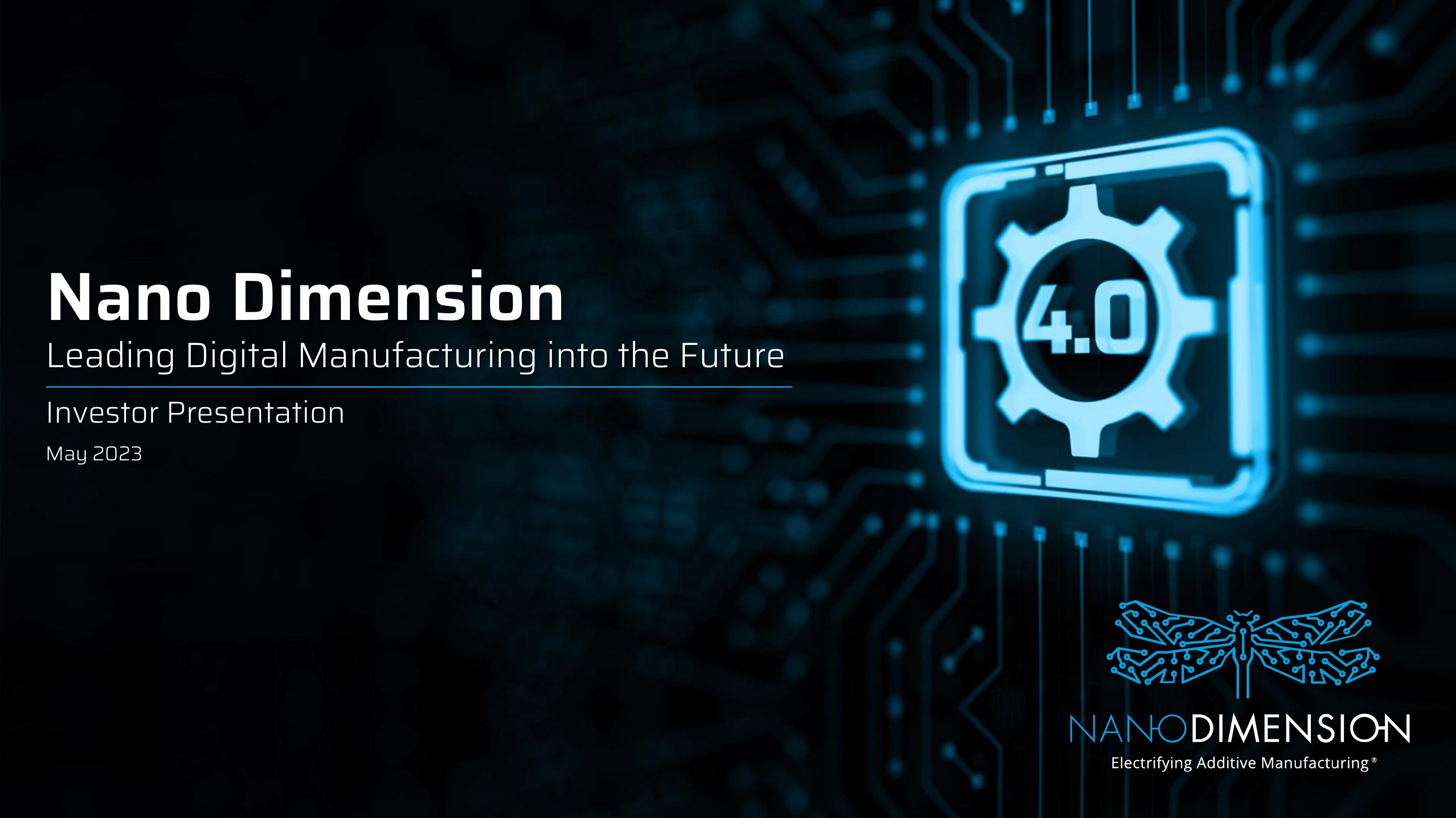 Nano Dimension Investor Presentation Deck image