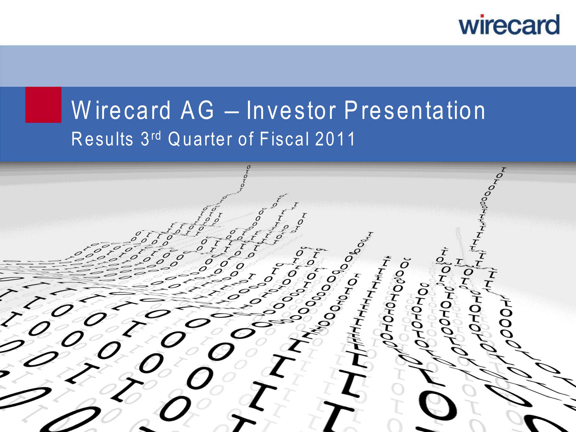 Wirecard Results Presentation Deck image