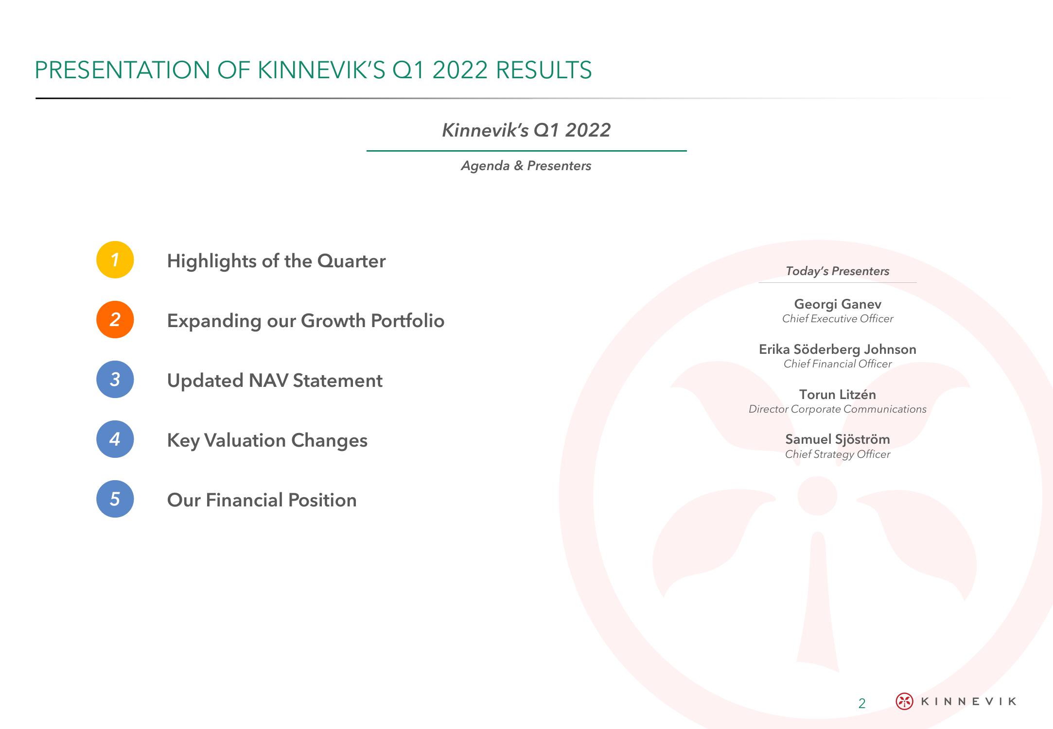 Kinnevik Results Presentation Deck slide image #2