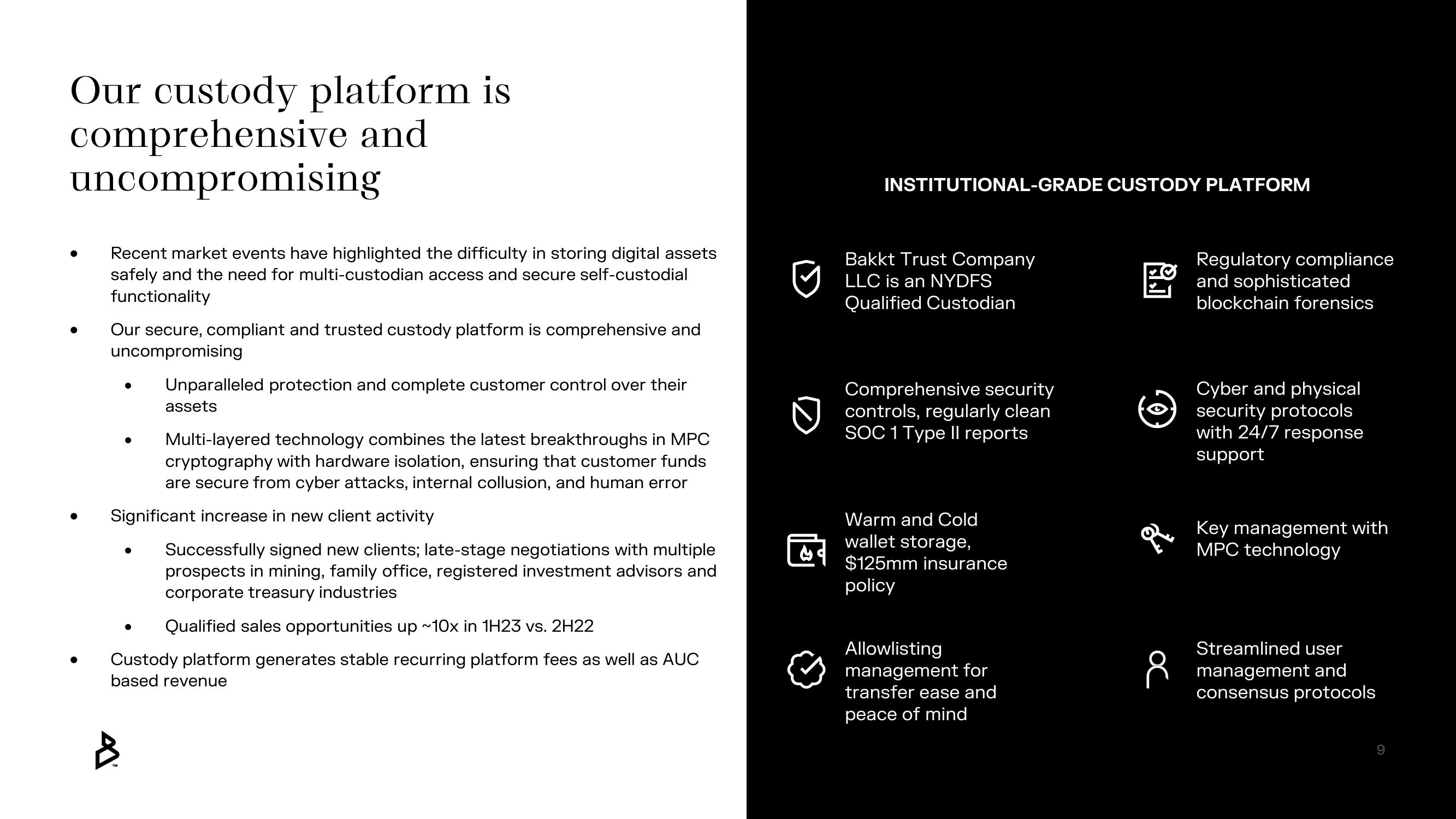 Bakkt Results Presentation Deck slide image #9