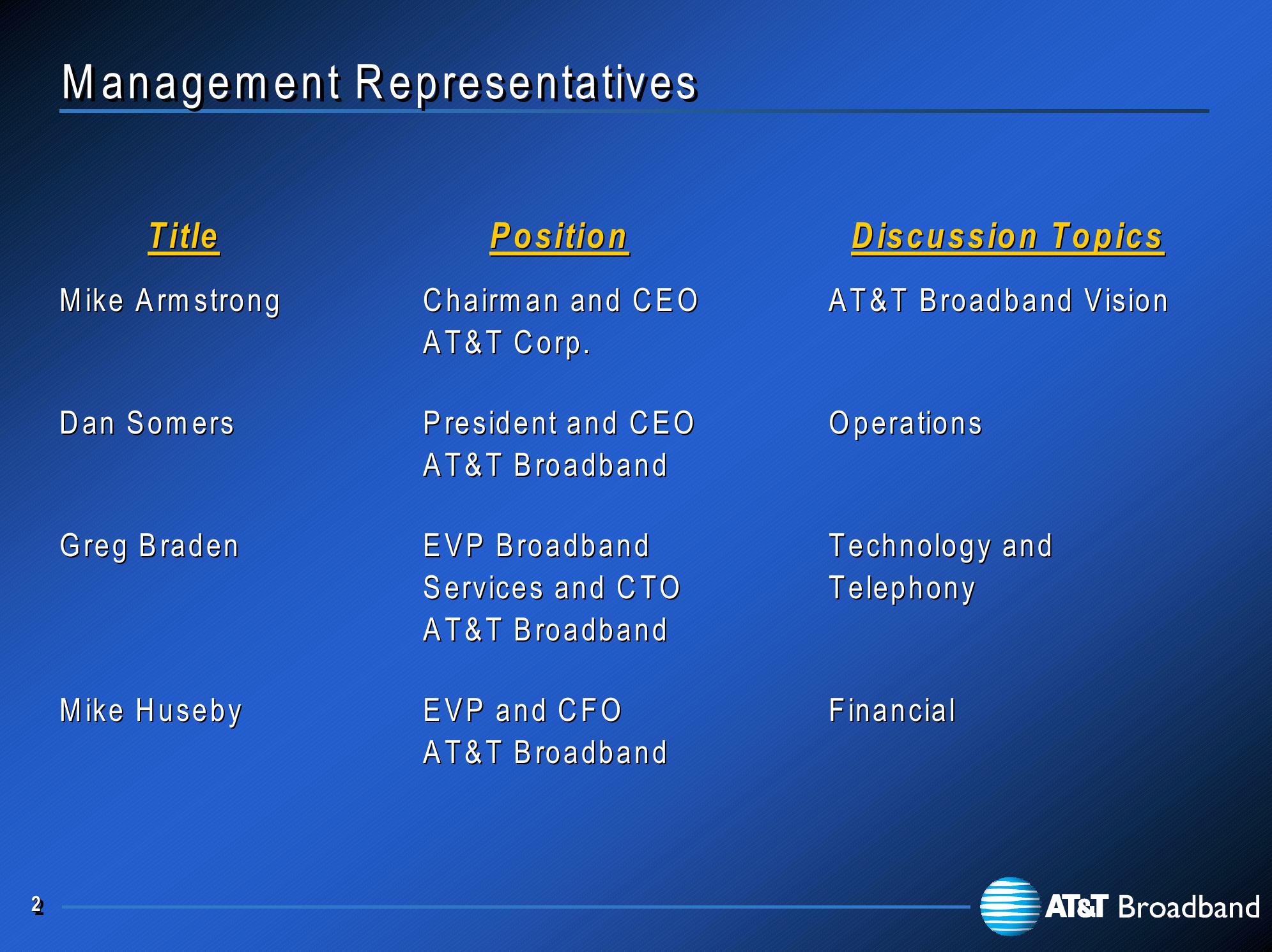 At&t Broadband Investor Presentation slide image #3