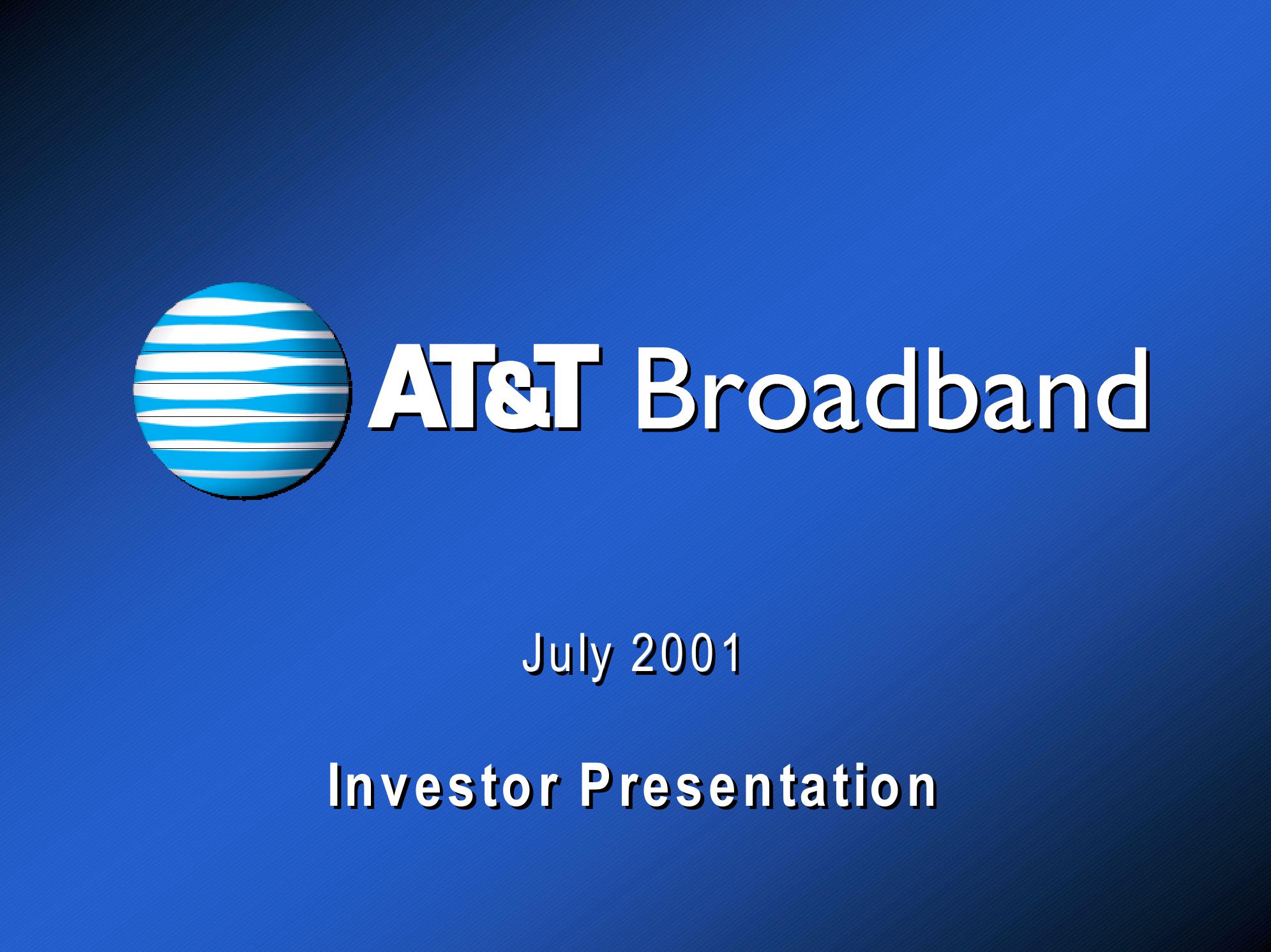 At&t Broadband Investor Presentation image