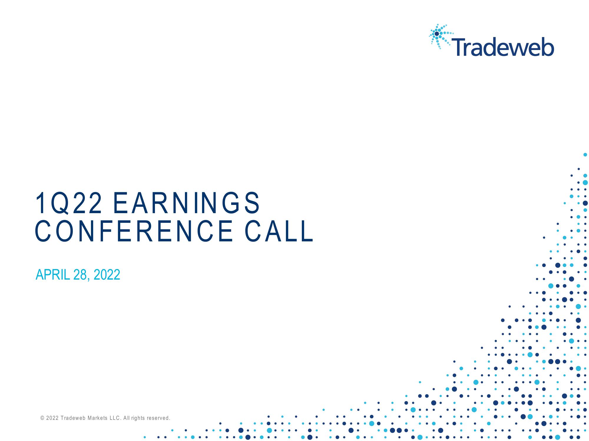 Tradeweb Results Presentation Deck image