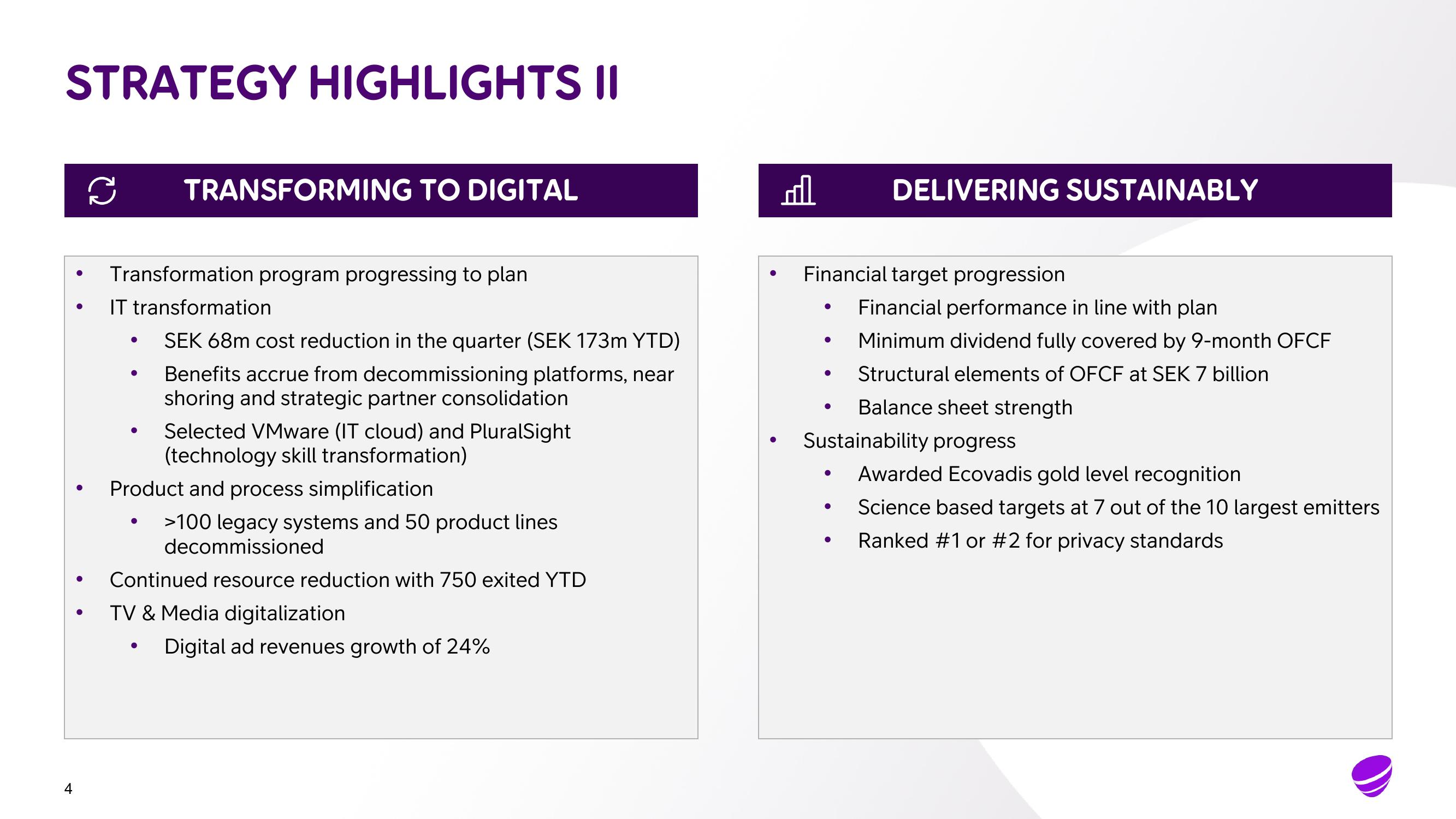 Telia Company Results Presentation Deck slide image #4