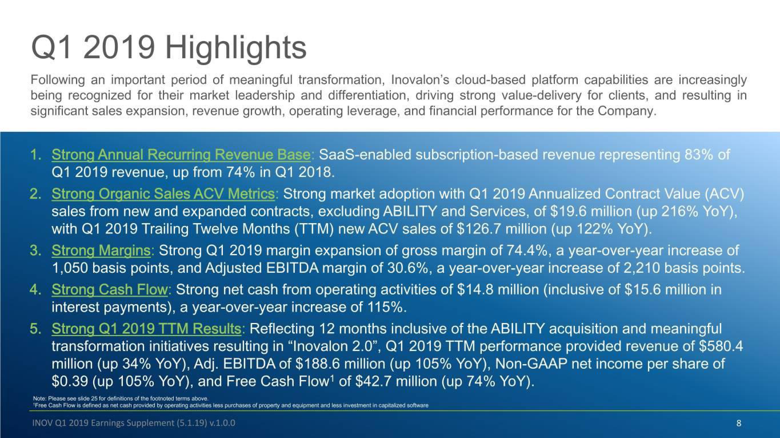 Inovalon Results Presentation Deck slide image #8