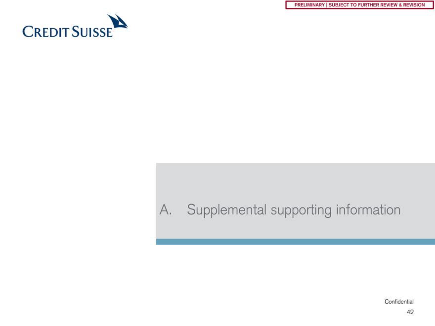 Credit Suisse Investment Banking Pitch Book slide image #43