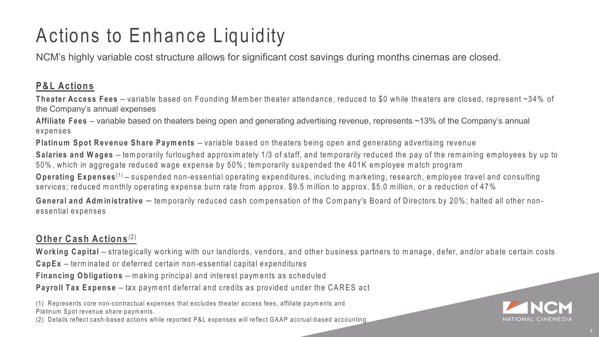 Q1’20 Earnings Supplemental Presentation Liquidity and COVID-19 Update slide image #4