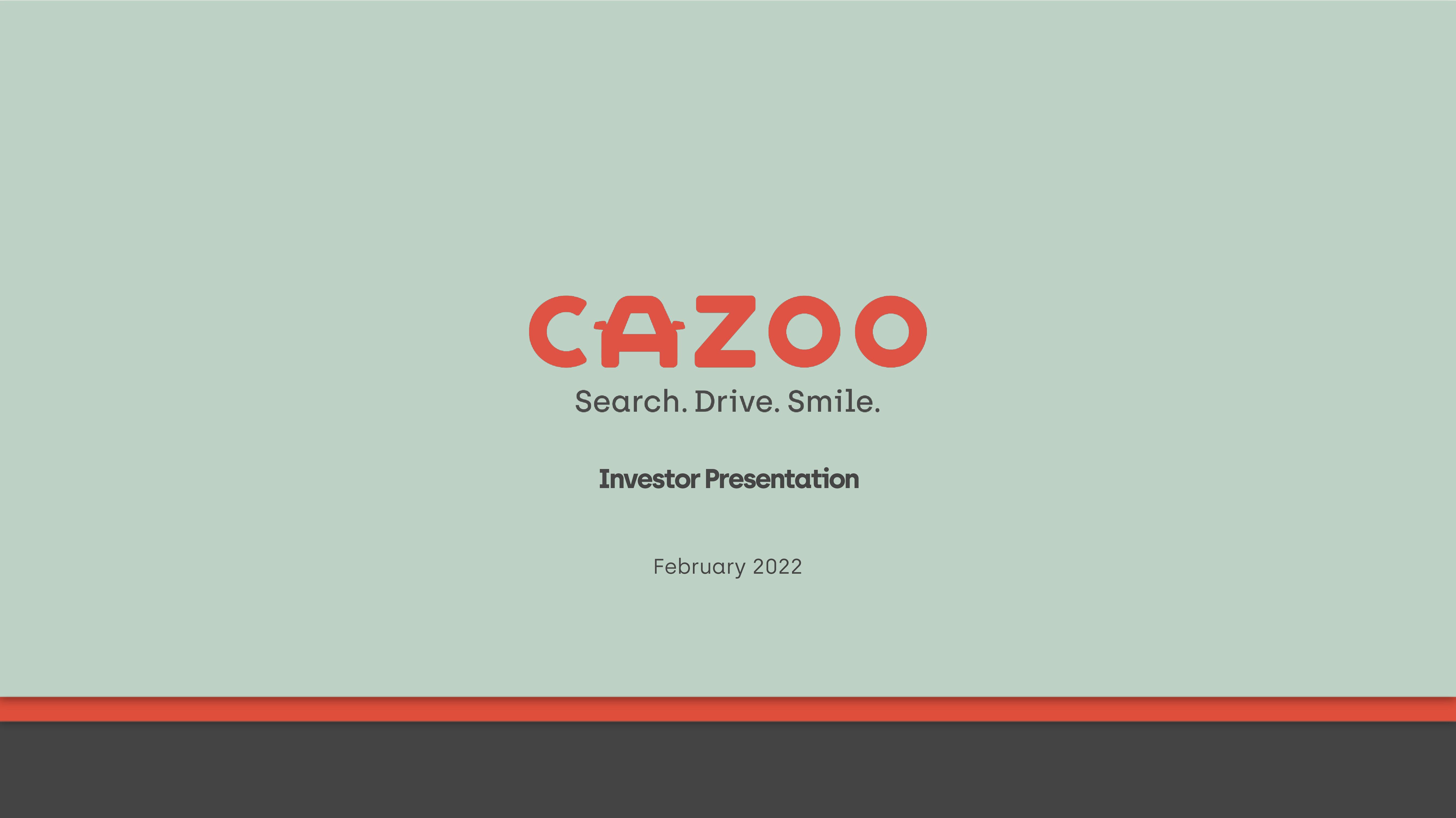 Cazoo Investor Presentation Deck image