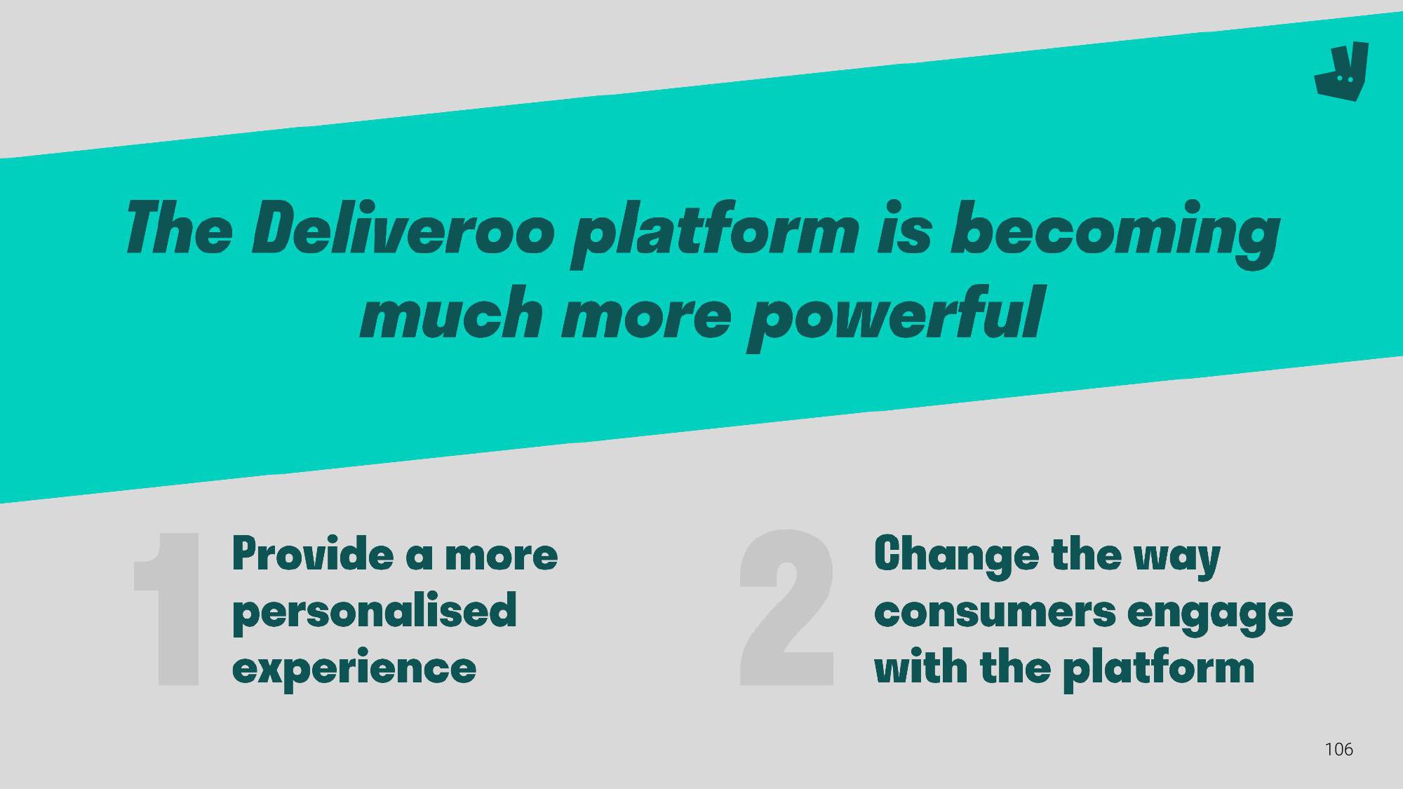 Deliveroo Investor Event Presentation Deck slide image #106