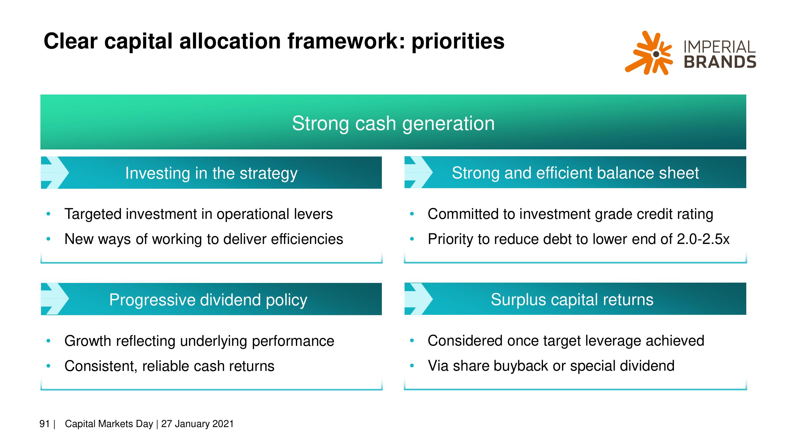 Imperial Brands Investor Day Presentation Deck slide image #91