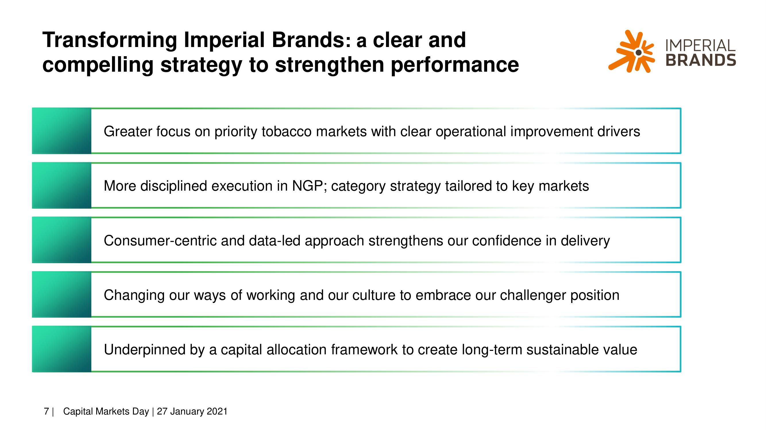 Imperial Brands Investor Day Presentation Deck slide image #7