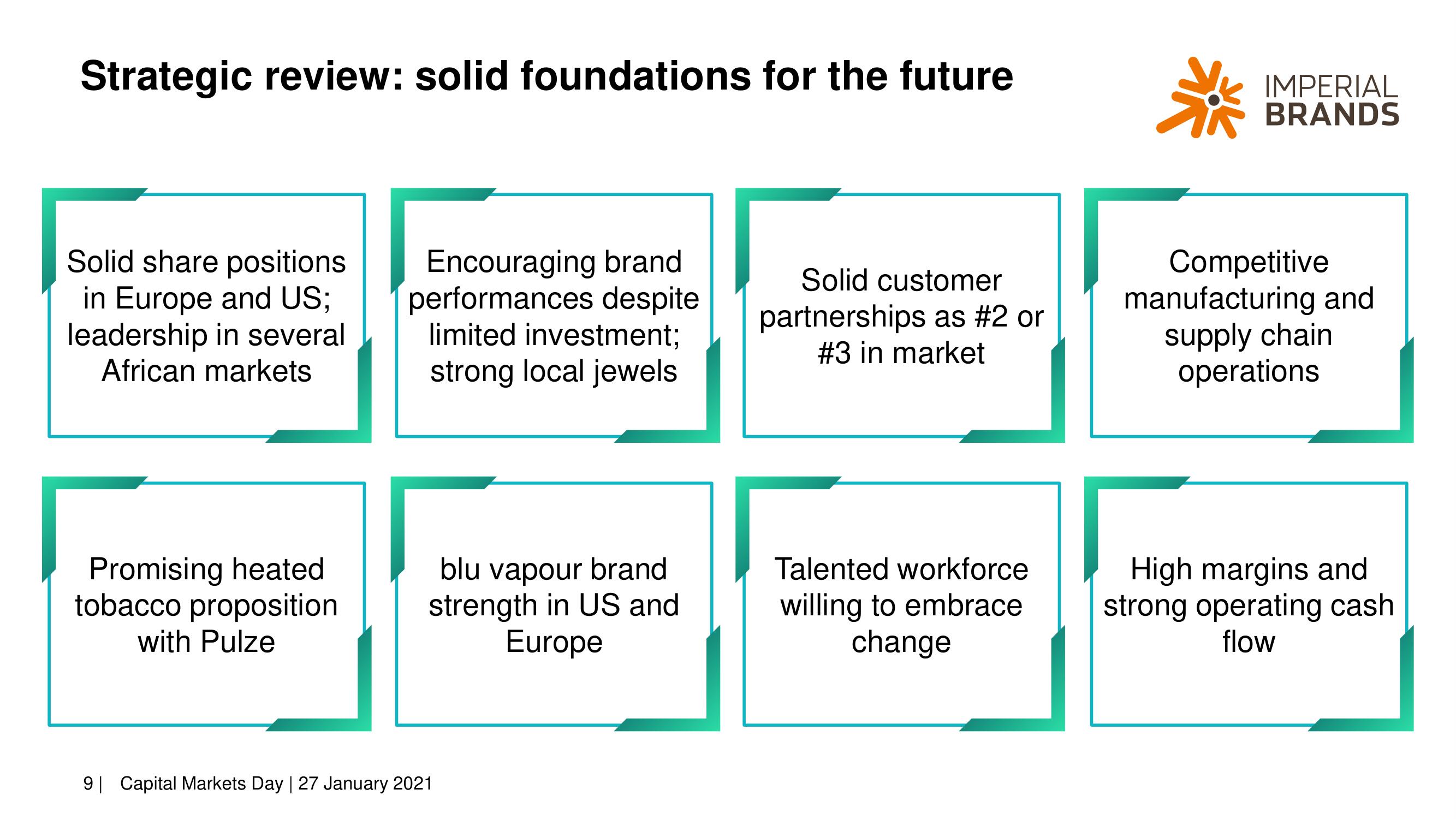 Imperial Brands Investor Day Presentation Deck slide image #9