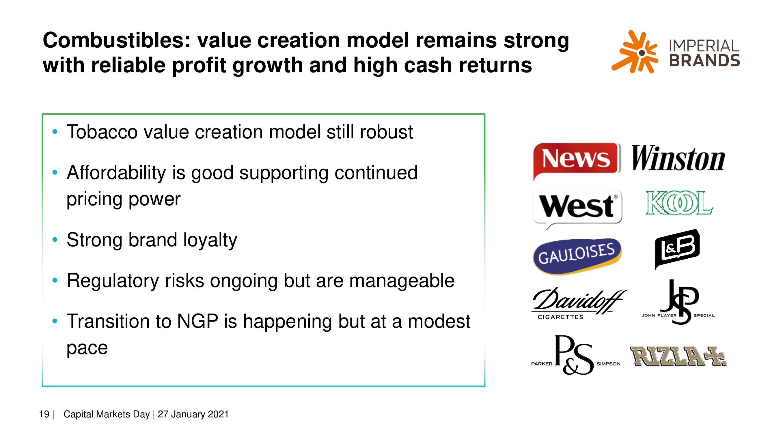 Imperial Brands Investor Day Presentation Deck slide image #19