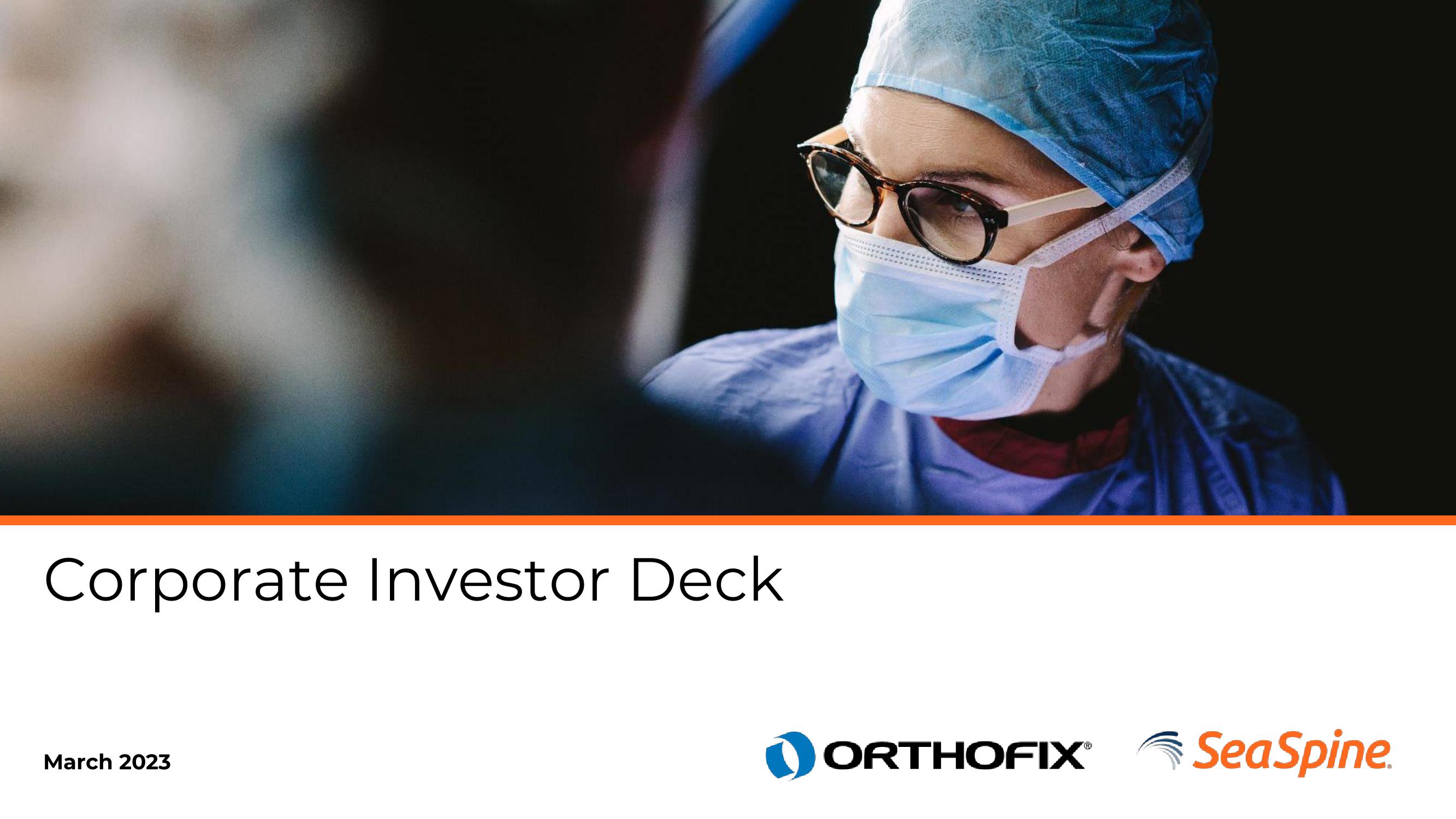 Orthofix Investor Presentation Deck image