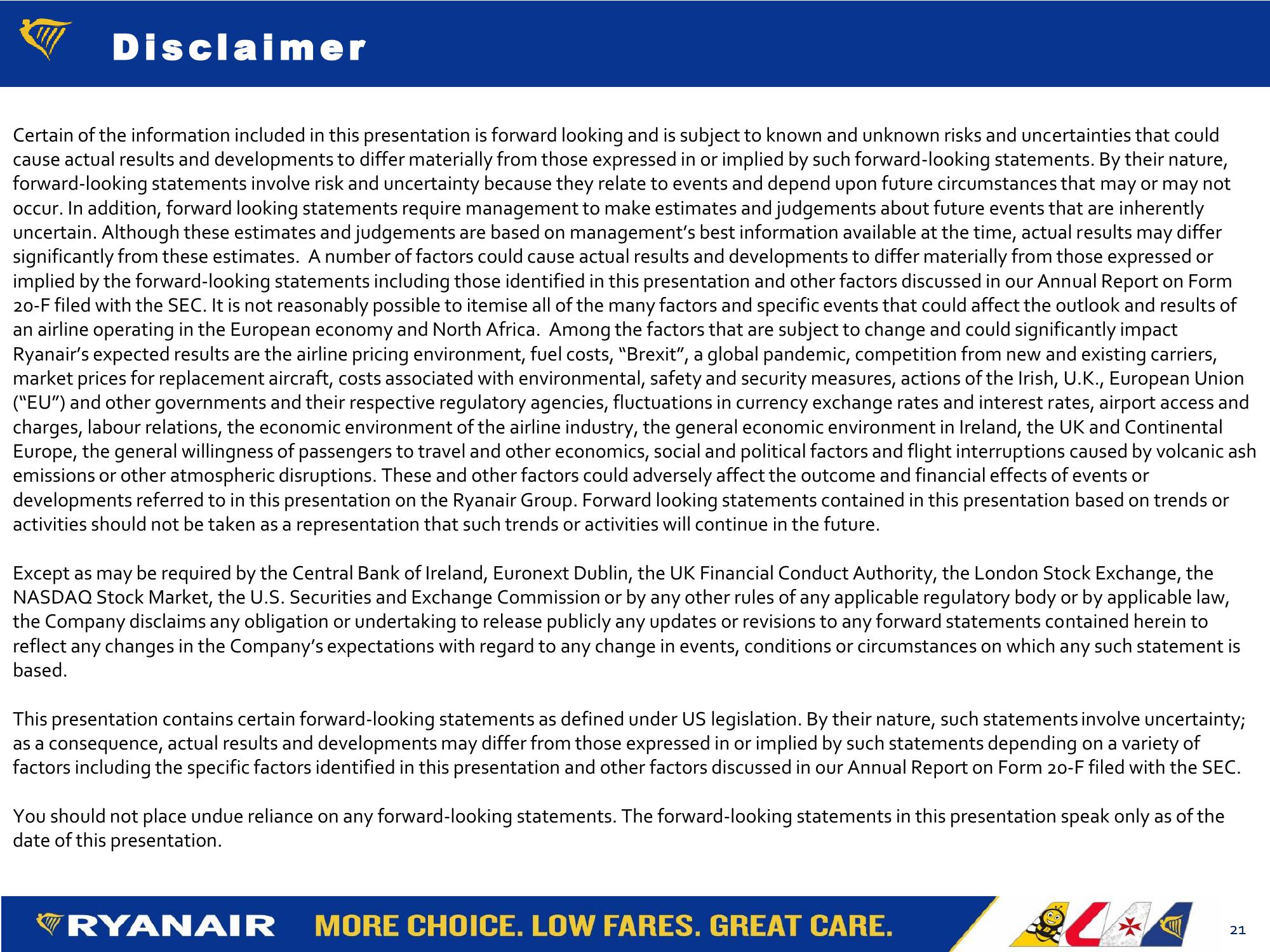 Ryanair FY21 Results slide image #21